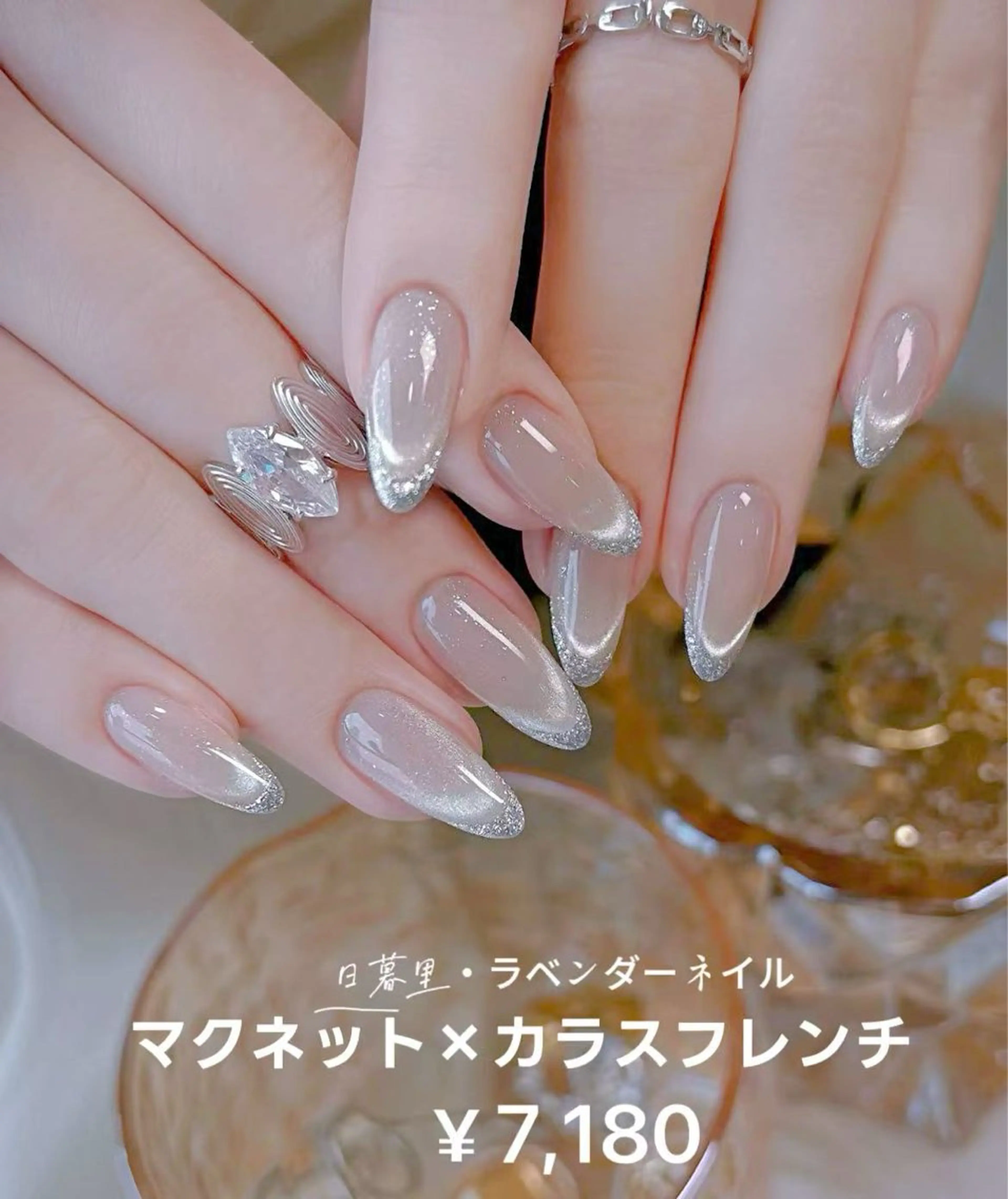 ネイル ハンドネイル ラベンダー💖日暮里 ルル💖ネイルのネイルデザイン