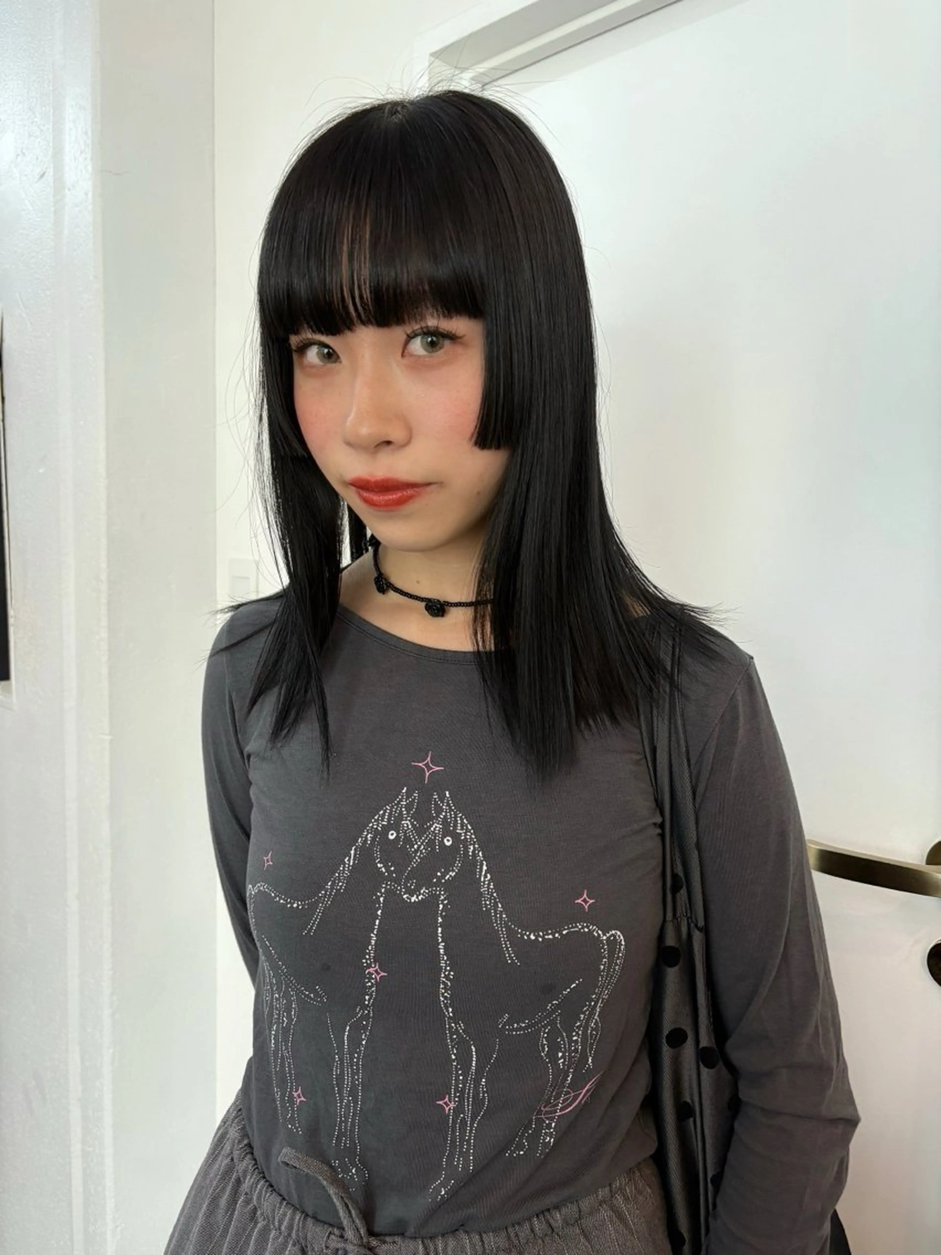 セミロング カラー hair design chouchou所属・ichika/福岡 /透明感カラー🤎のヘアスタイル