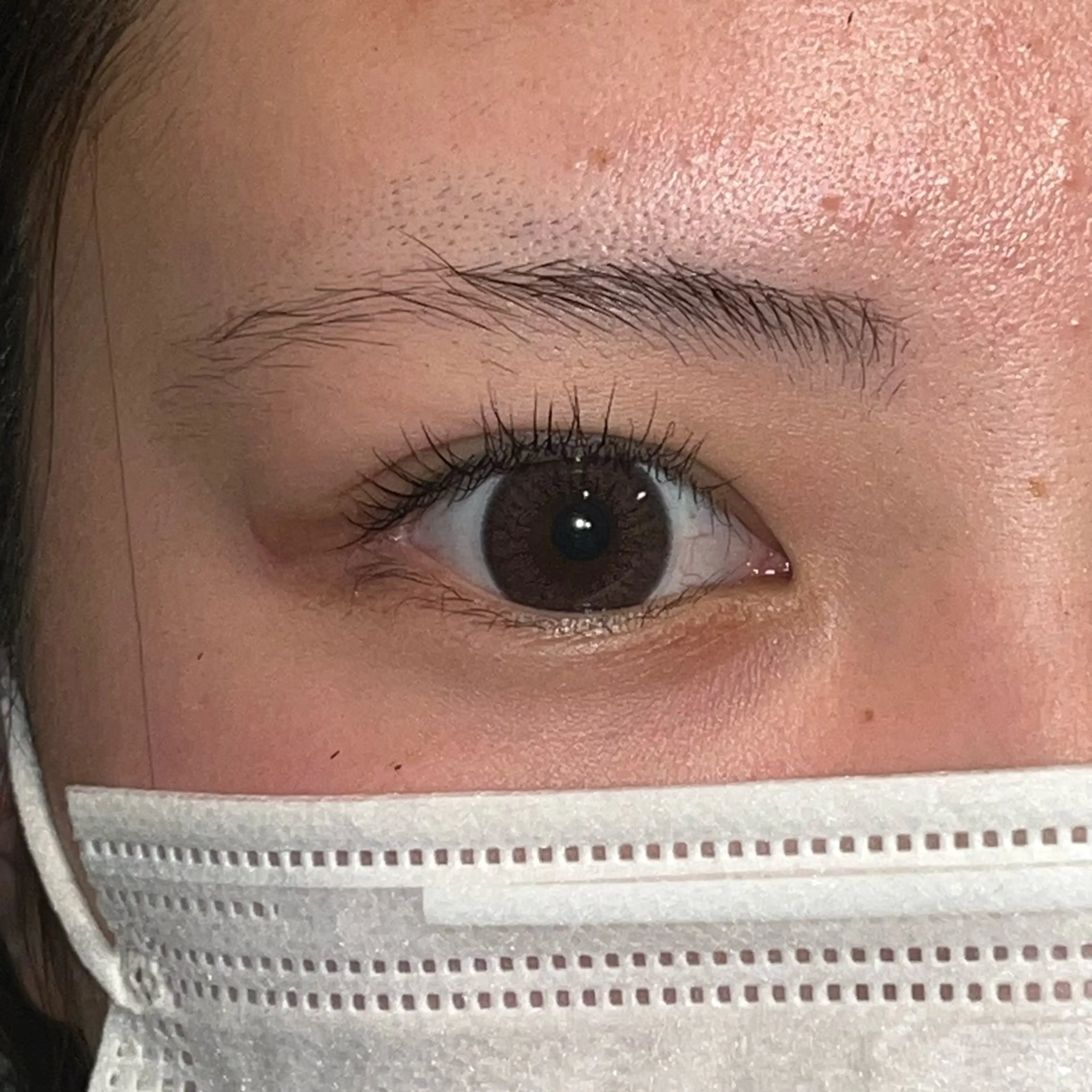 上まつ毛パーマの写真