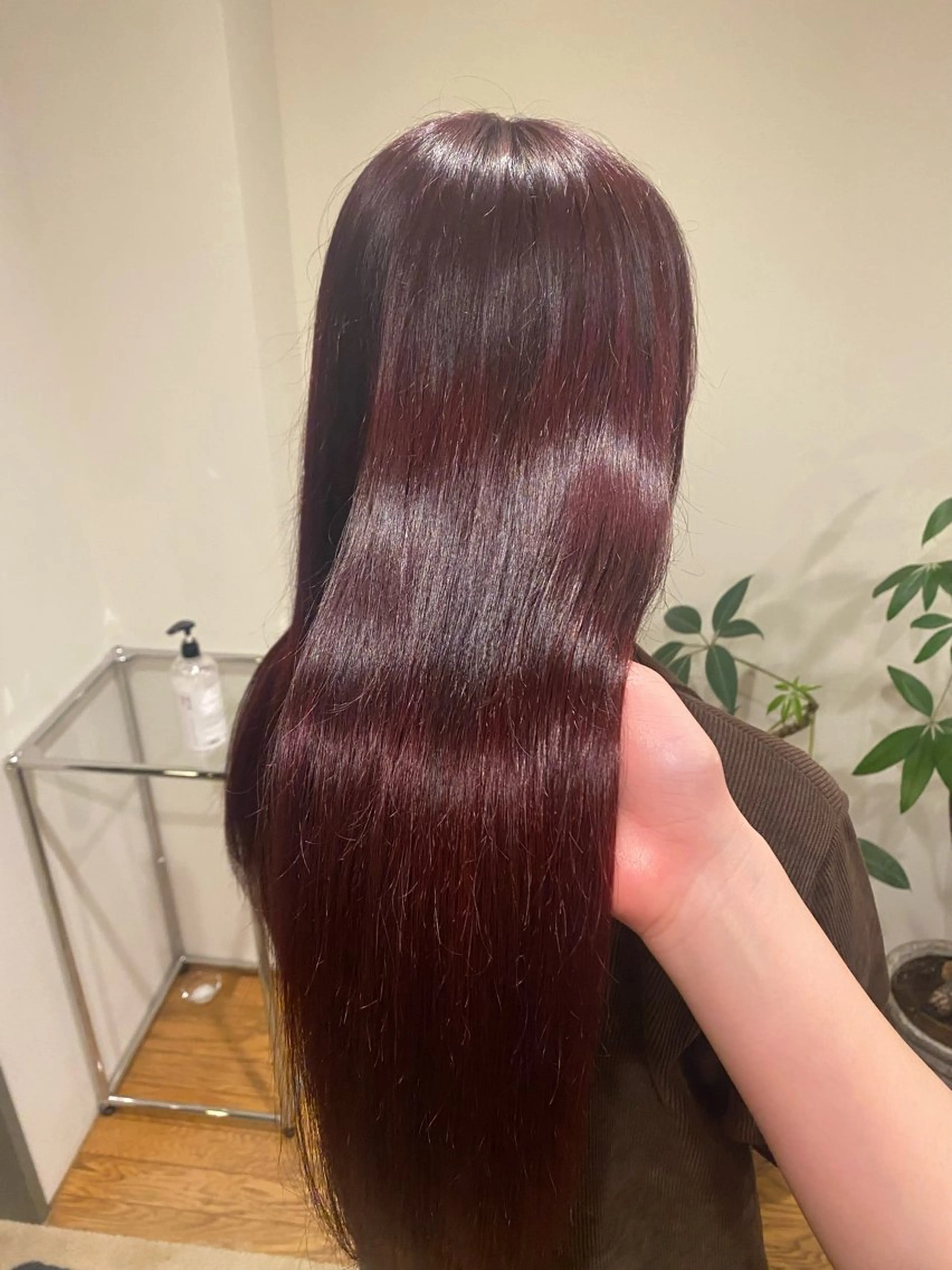 ロング カラー ボルドーカラー ヘアカラー Ludwig AIRIのヘアスタイル