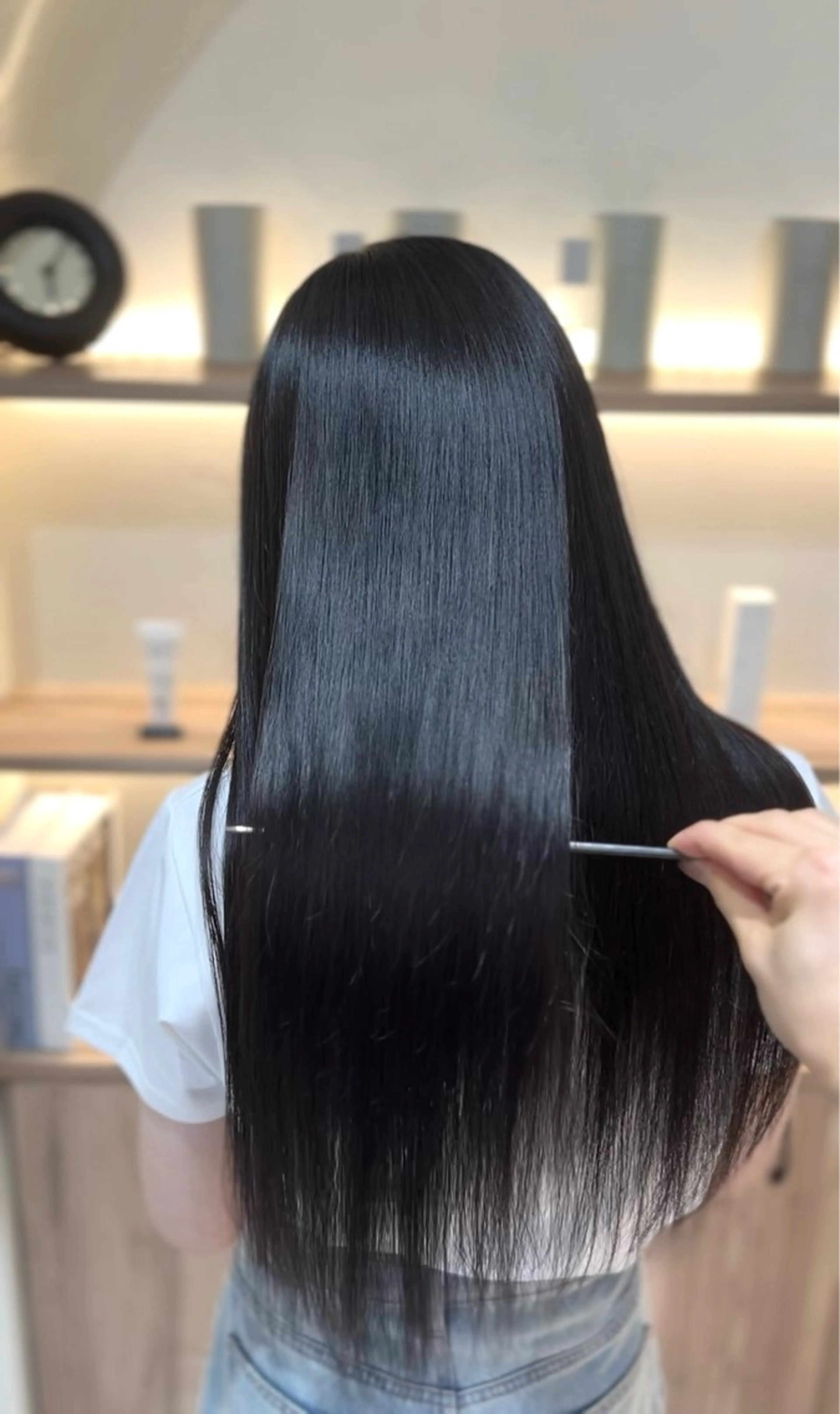 ロング 学生人気No1🩶 韓国風/艶髪/輝士のヘアスタイル