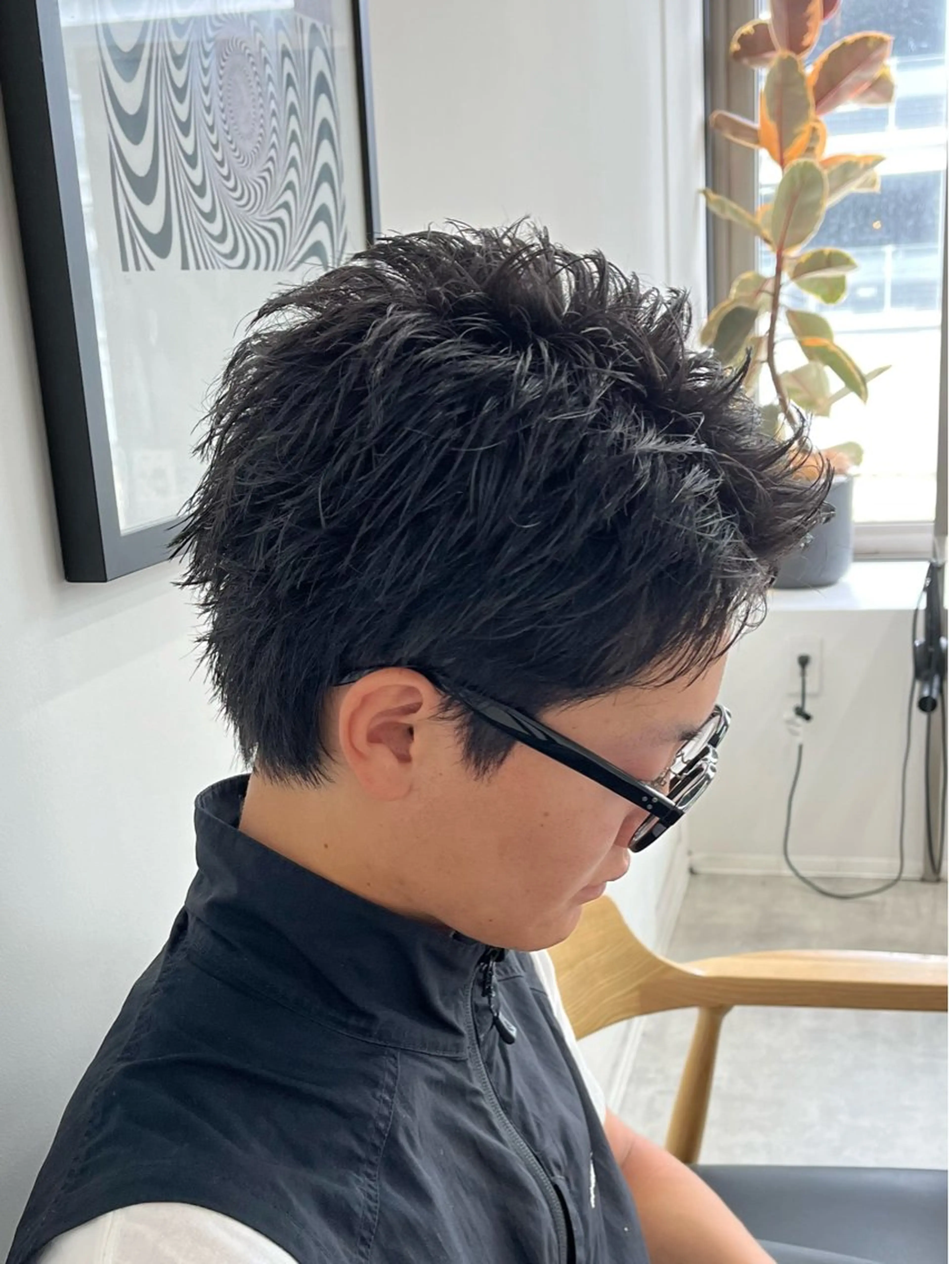 ショート メンズ メンズパーマ スパイキーショート ショートヘア カット 新潟メンズパーマ 新潟駅/小田拓実のヘアスタイル