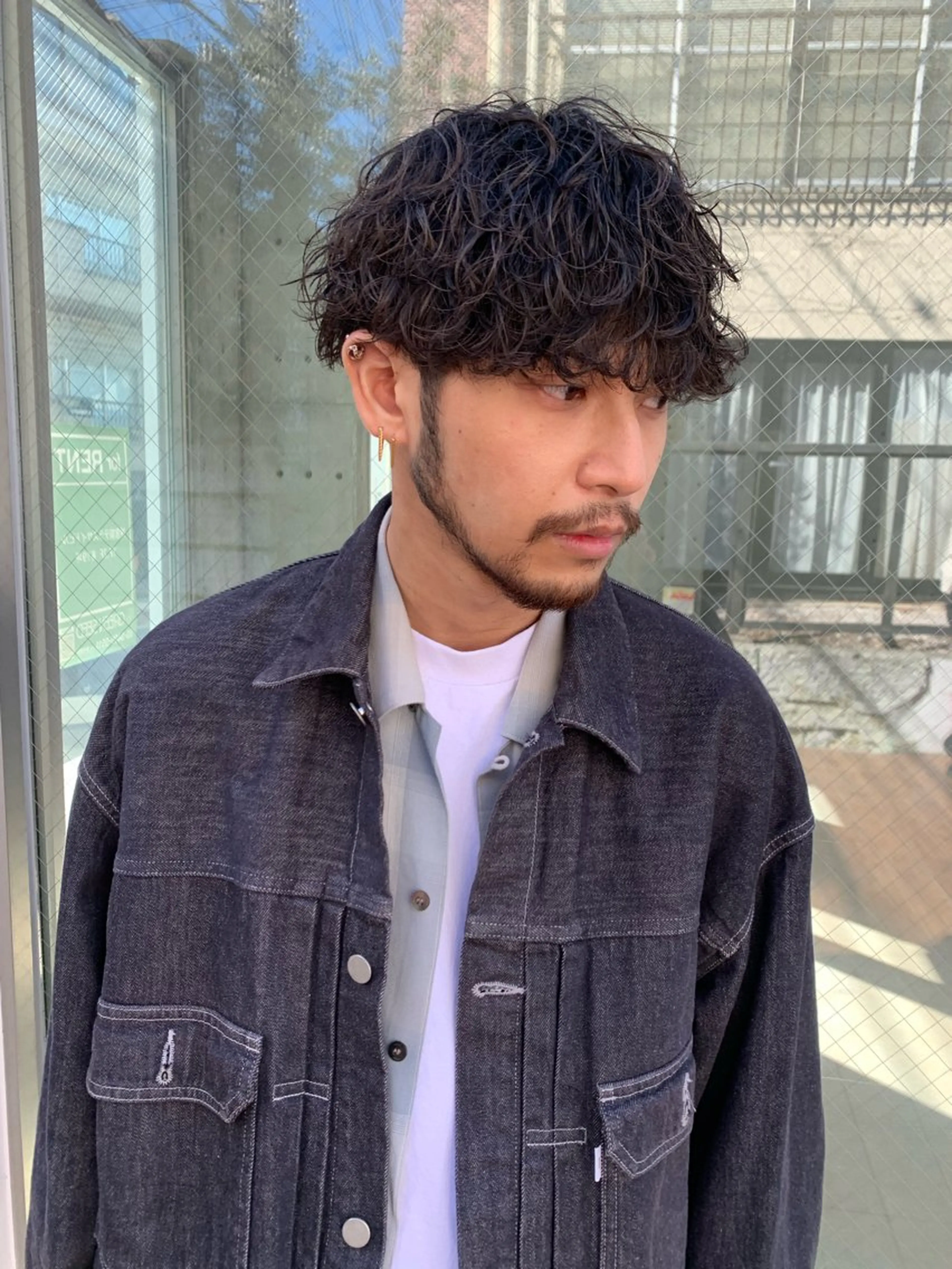 ミディアム パーマ クドウレイ fifth渋谷のヘアスタイル