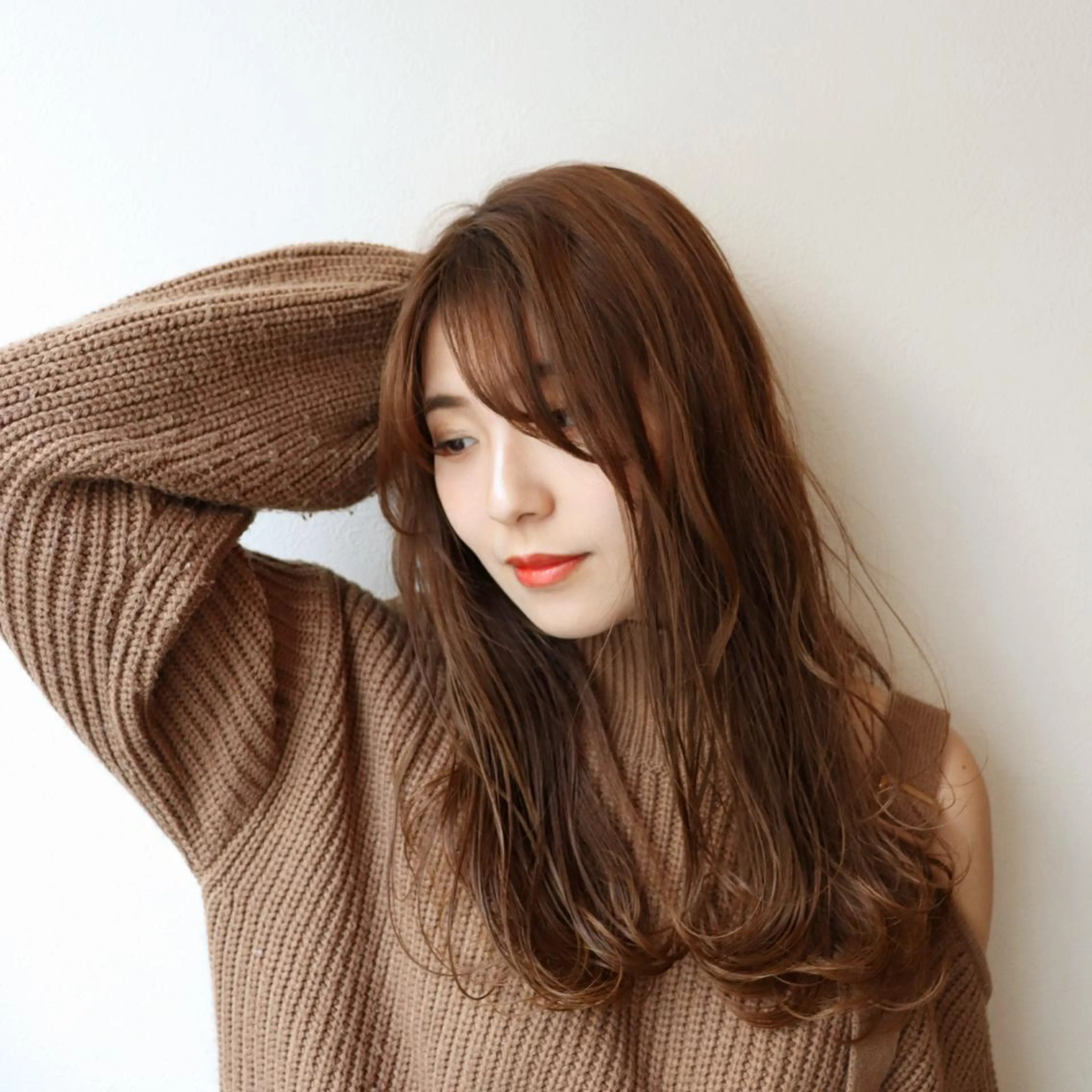 ロング カラー ベージュカラー レイヤーカット カット 縮毛矯正の達人 山北　　直哉のヘアスタイル