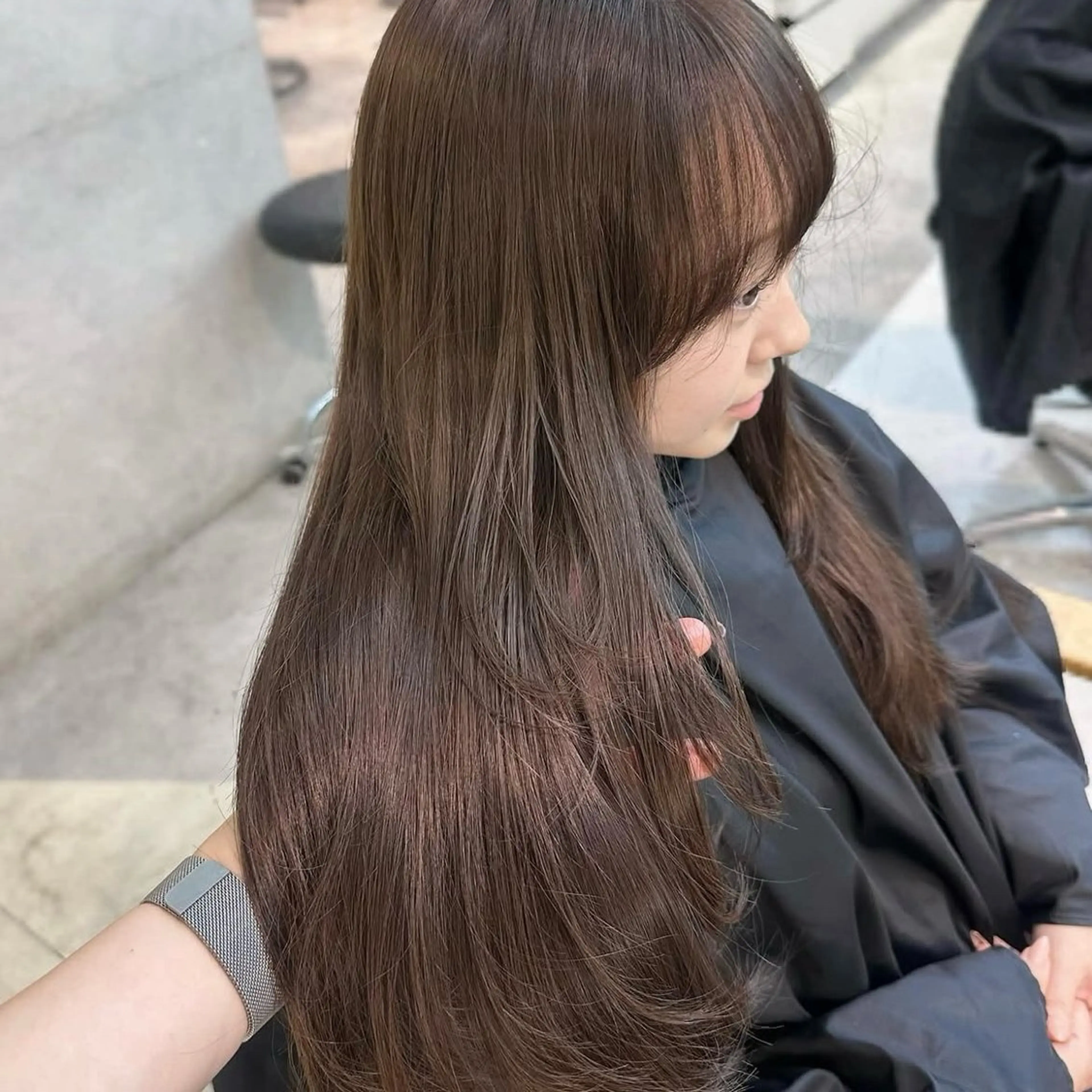 【🤍レイヤーカット➕ブリーチなしダブルカラー🤍】ダメージレスにトーンアップ❕レイヤーカットもプラスして完璧に💖🎶の写真