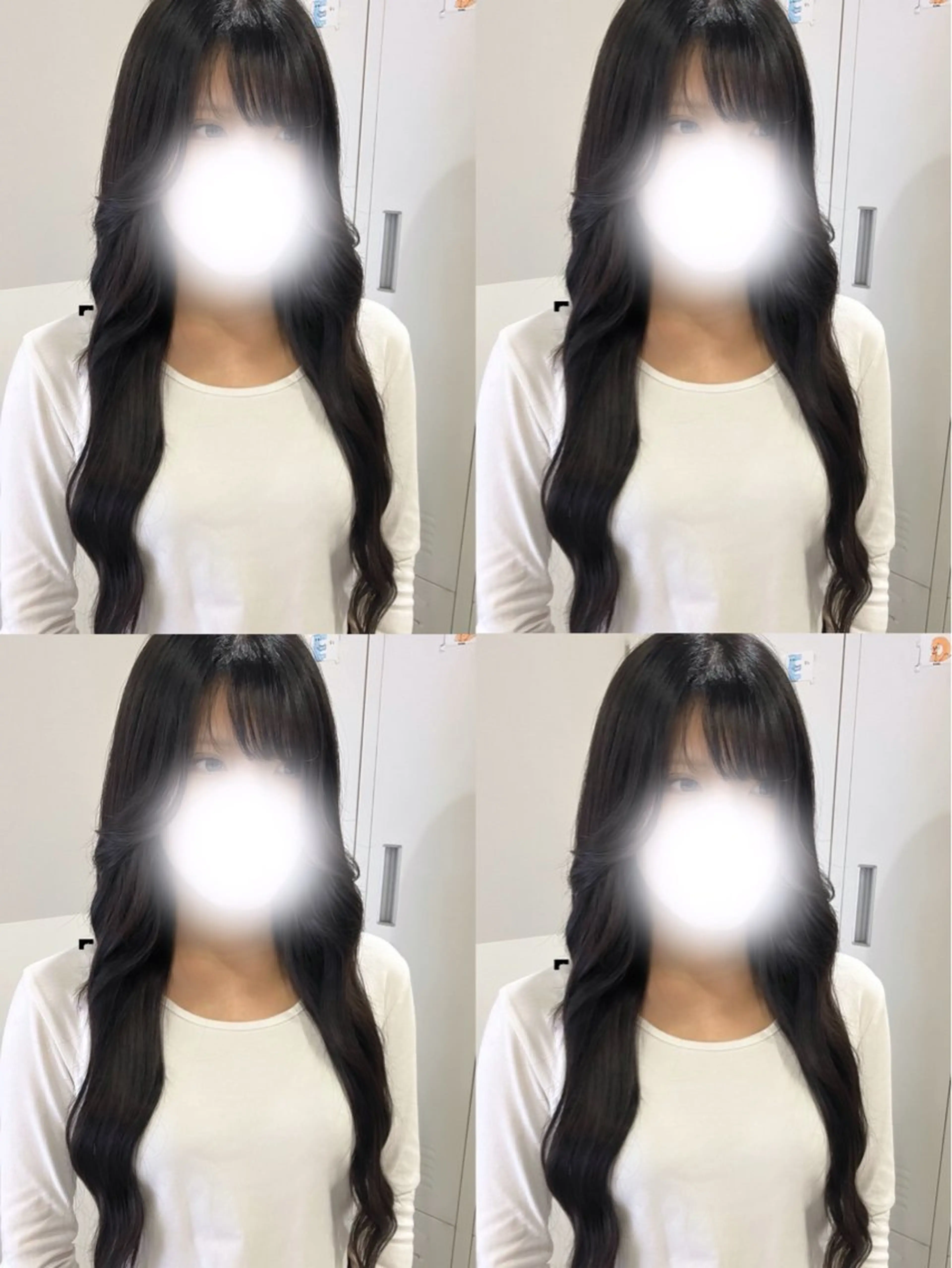 ミディアム エクステ 🦋REISA🦋 エクステ×ハイトーンのヘアスタイル