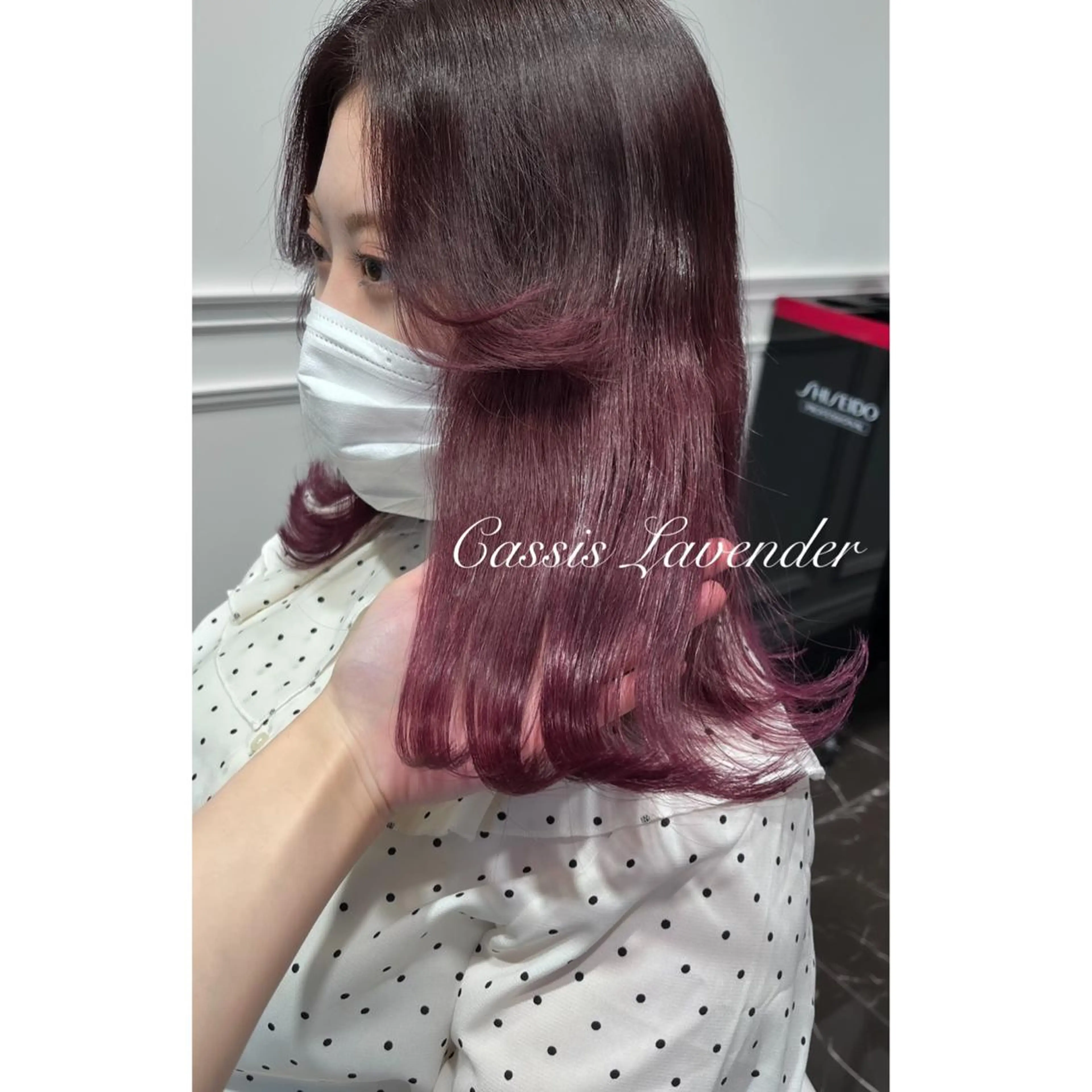 セミロング カラー ブリーチ ヘアカラー miyu /トレンド カラー×艶髪のヘアスタイル