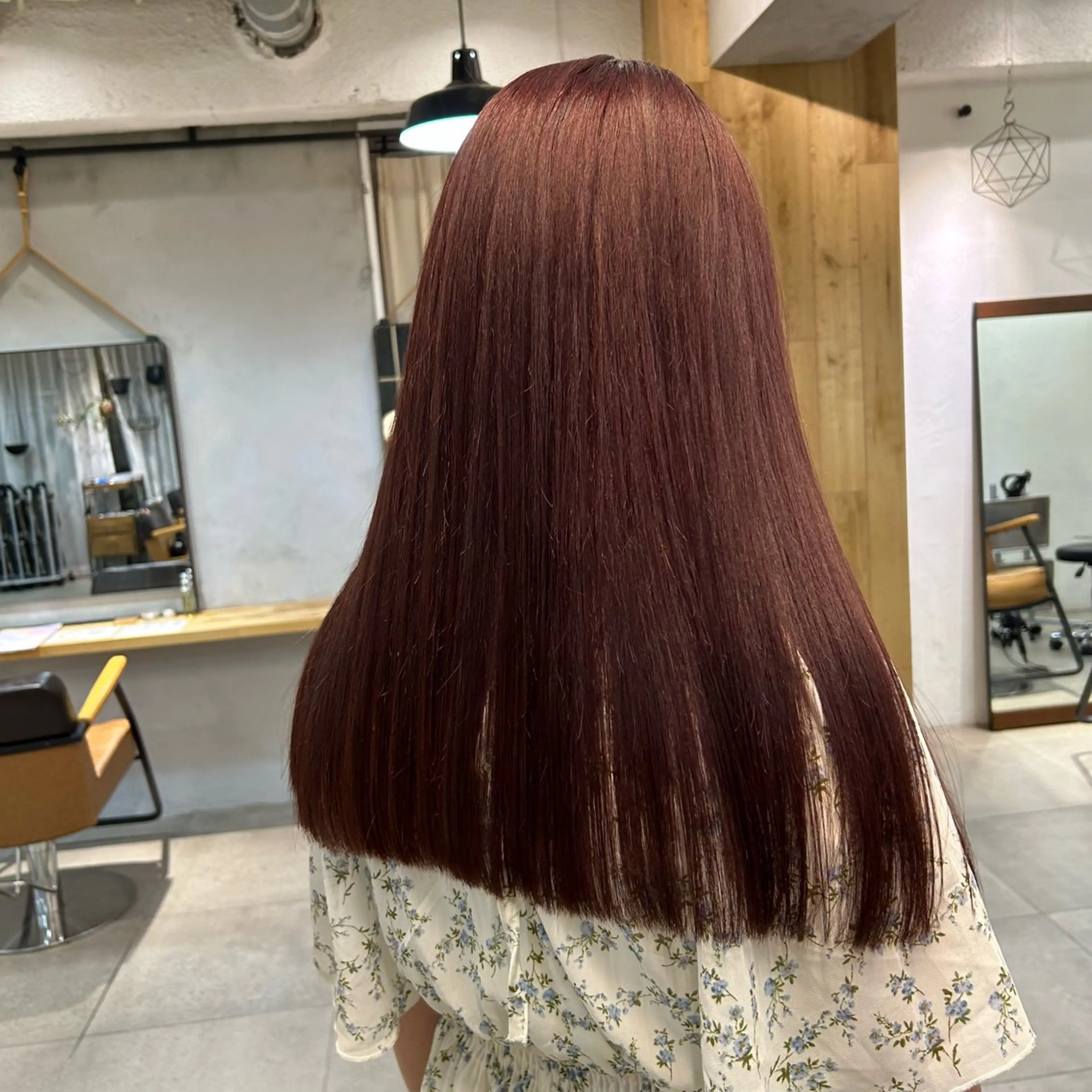 セミロング カラー ヘアカラー じゅわっと暖色カラー 🍊Moemiのヘアスタイル