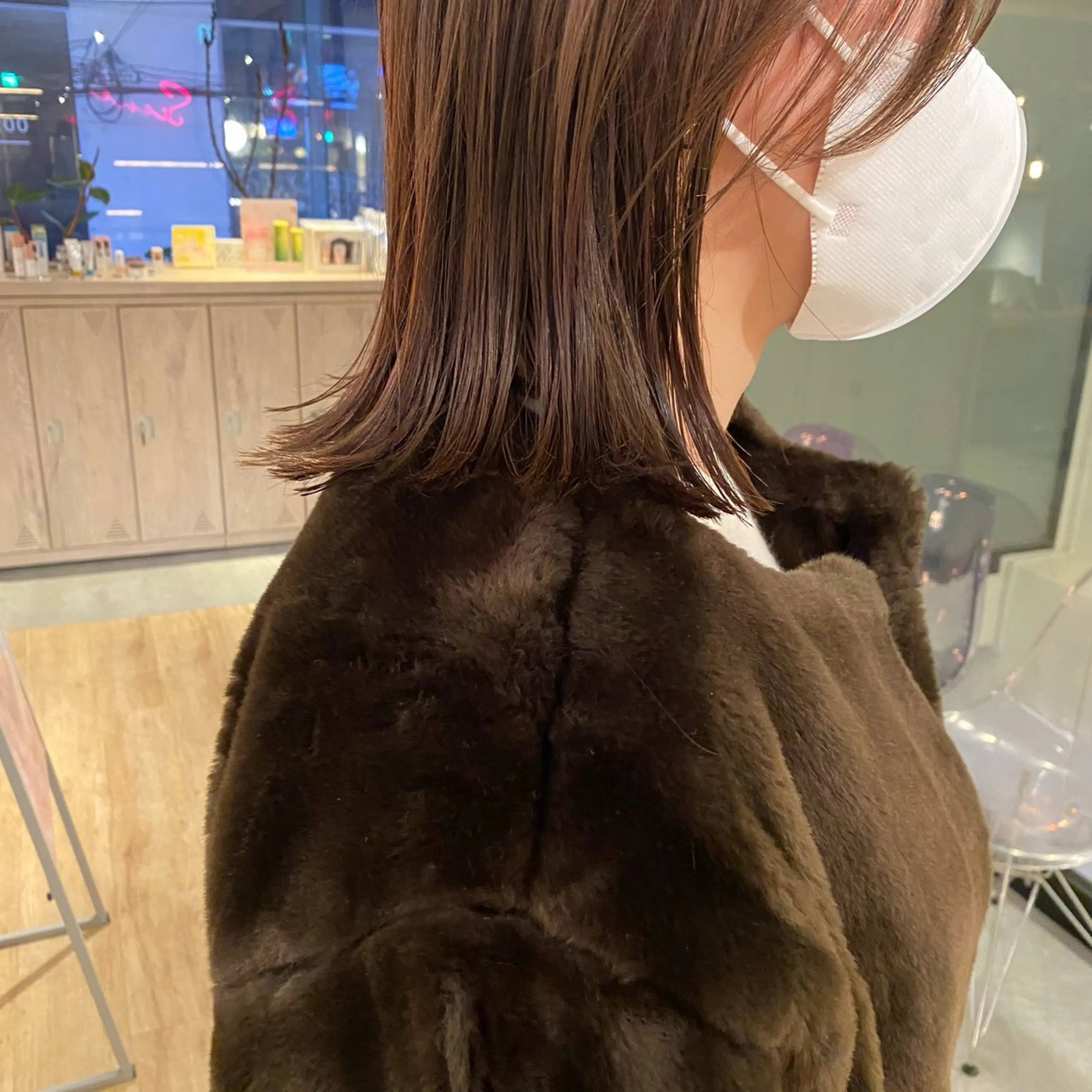 ミディアム 切りっぱなしボブ ボブ 山本 千尋のヘアスタイル