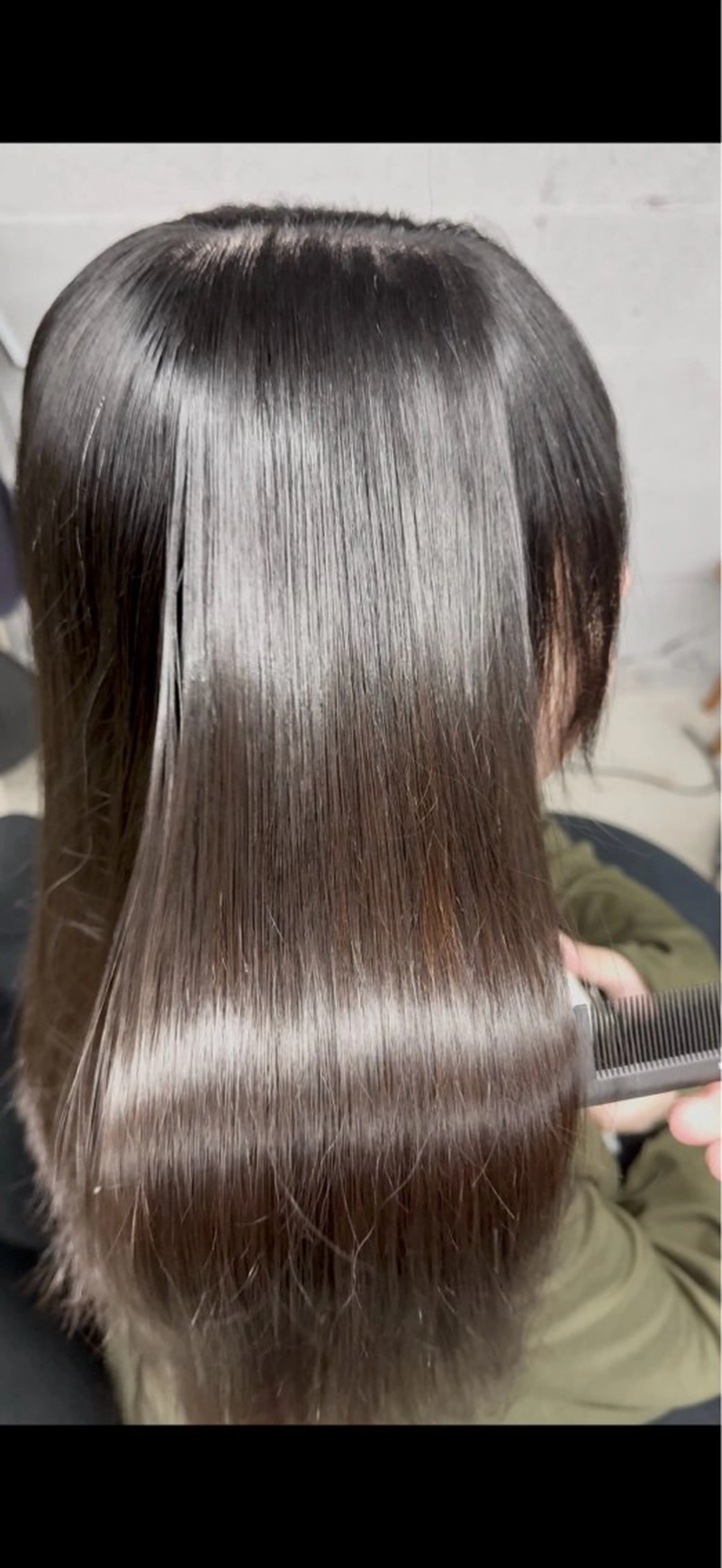 セミロング くせ毛 髪質改善 縮毛矯正 縮毛矯正 髪質改善縮毛矯正 ／💎shu💎のヘアスタイル