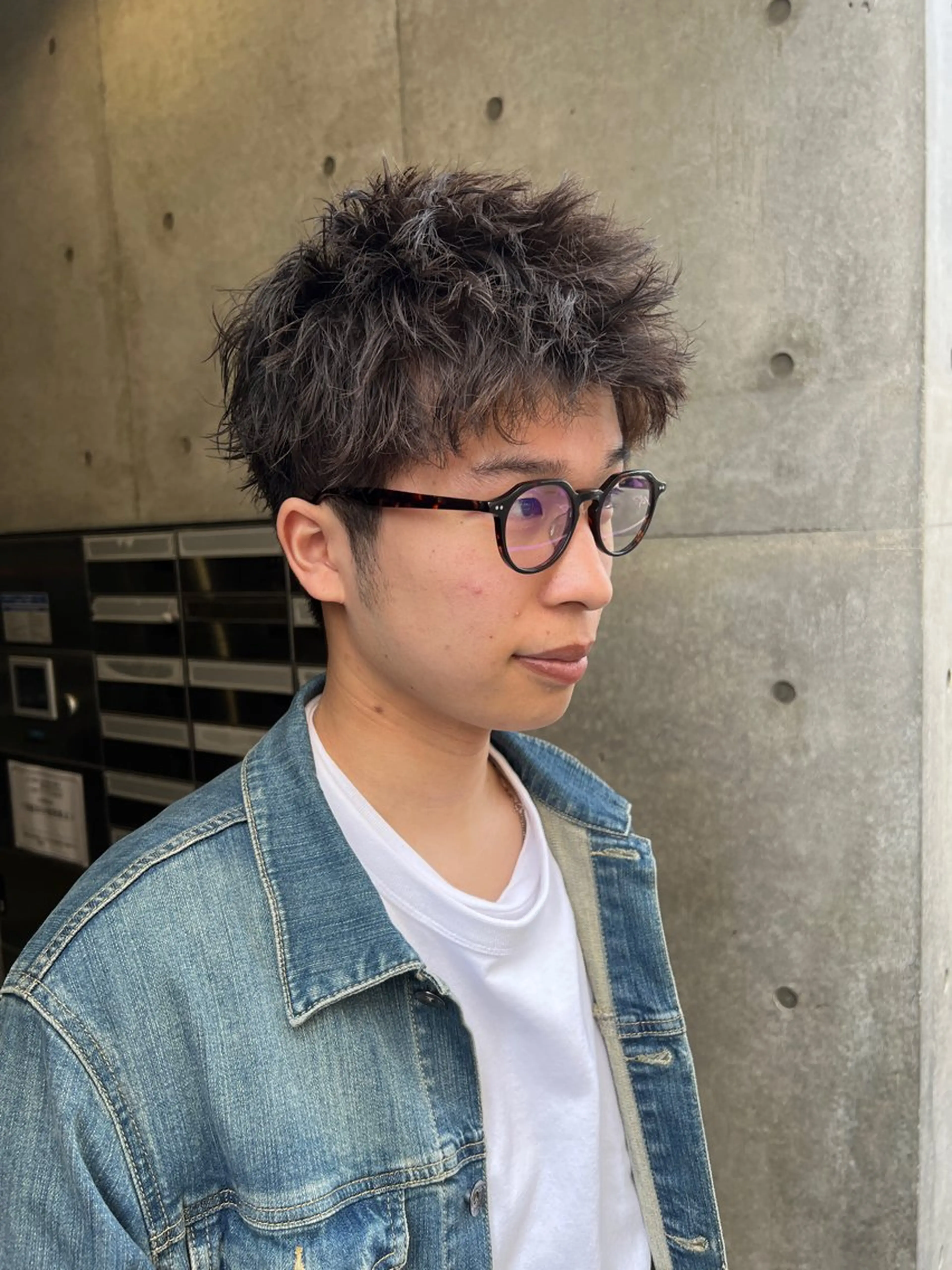 パーマ メンズ メンズパーマ スパイキーショート 大阪メンズパーマ /ショート/らいのヘアスタイル