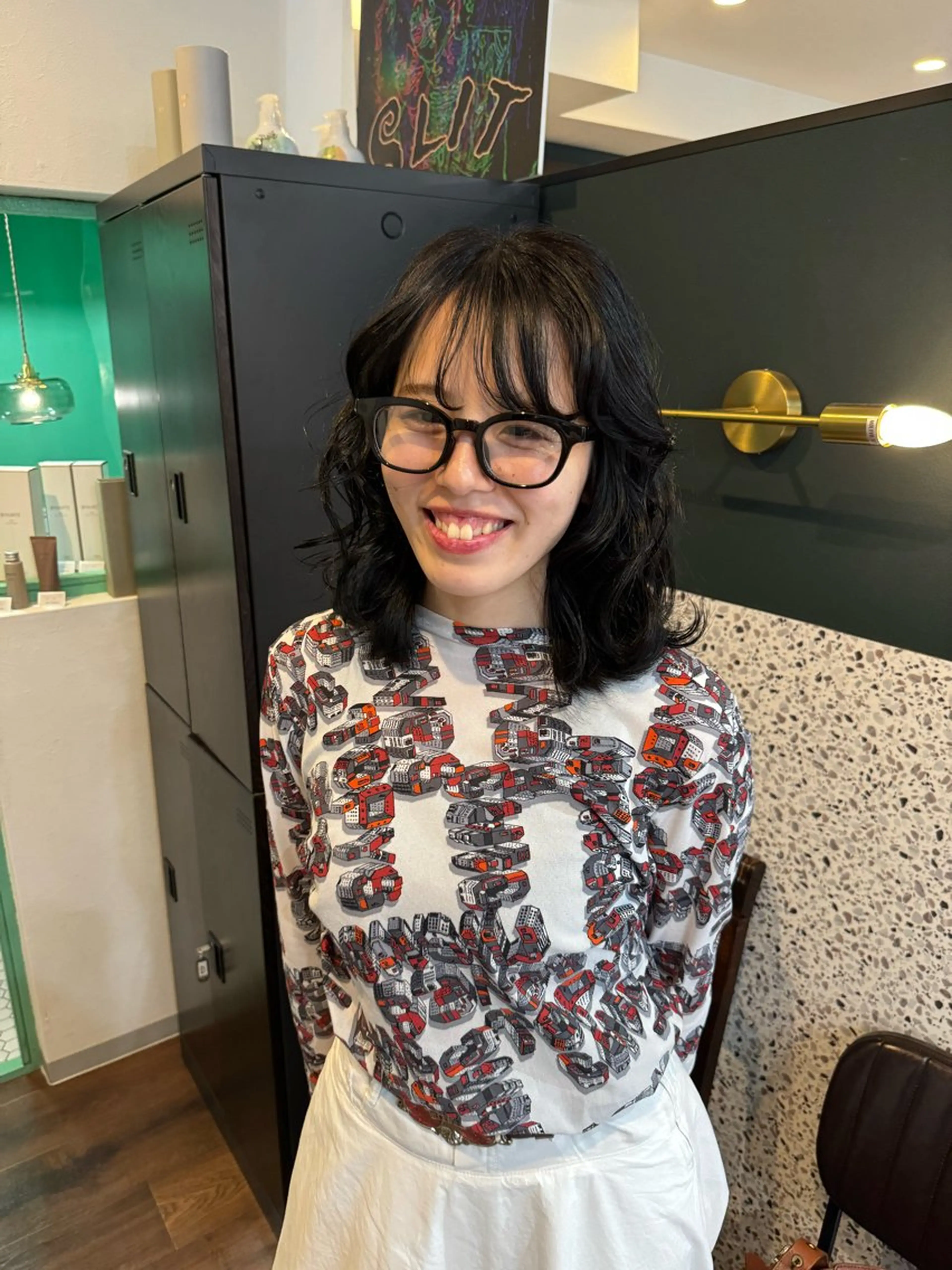 ミディアム ヘアカラー ハッシュカット🎀 MIYU💖のヘアスタイル