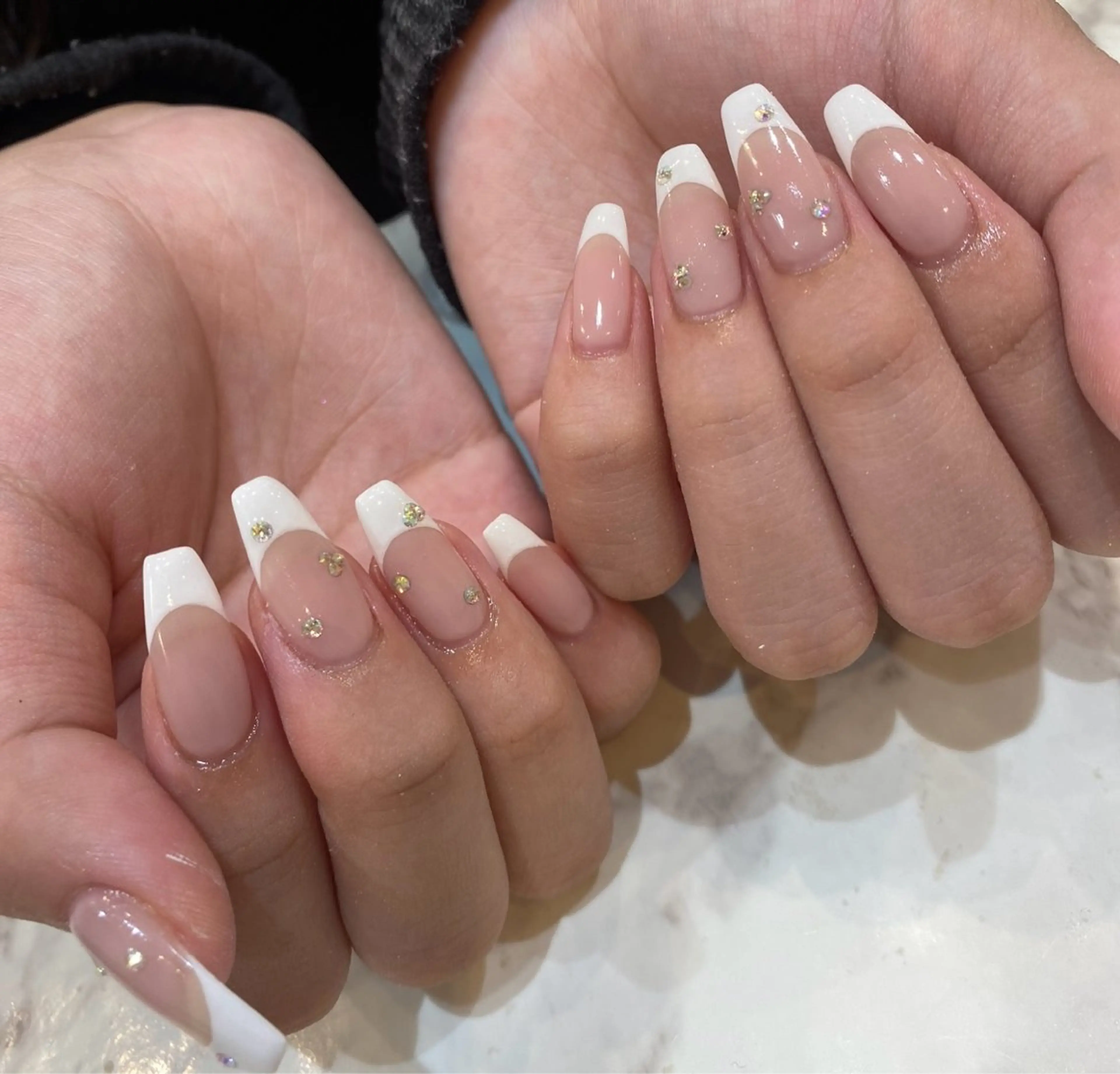 ネイル フレンチネイル ココズ　ネイル れなのネイルデザイン