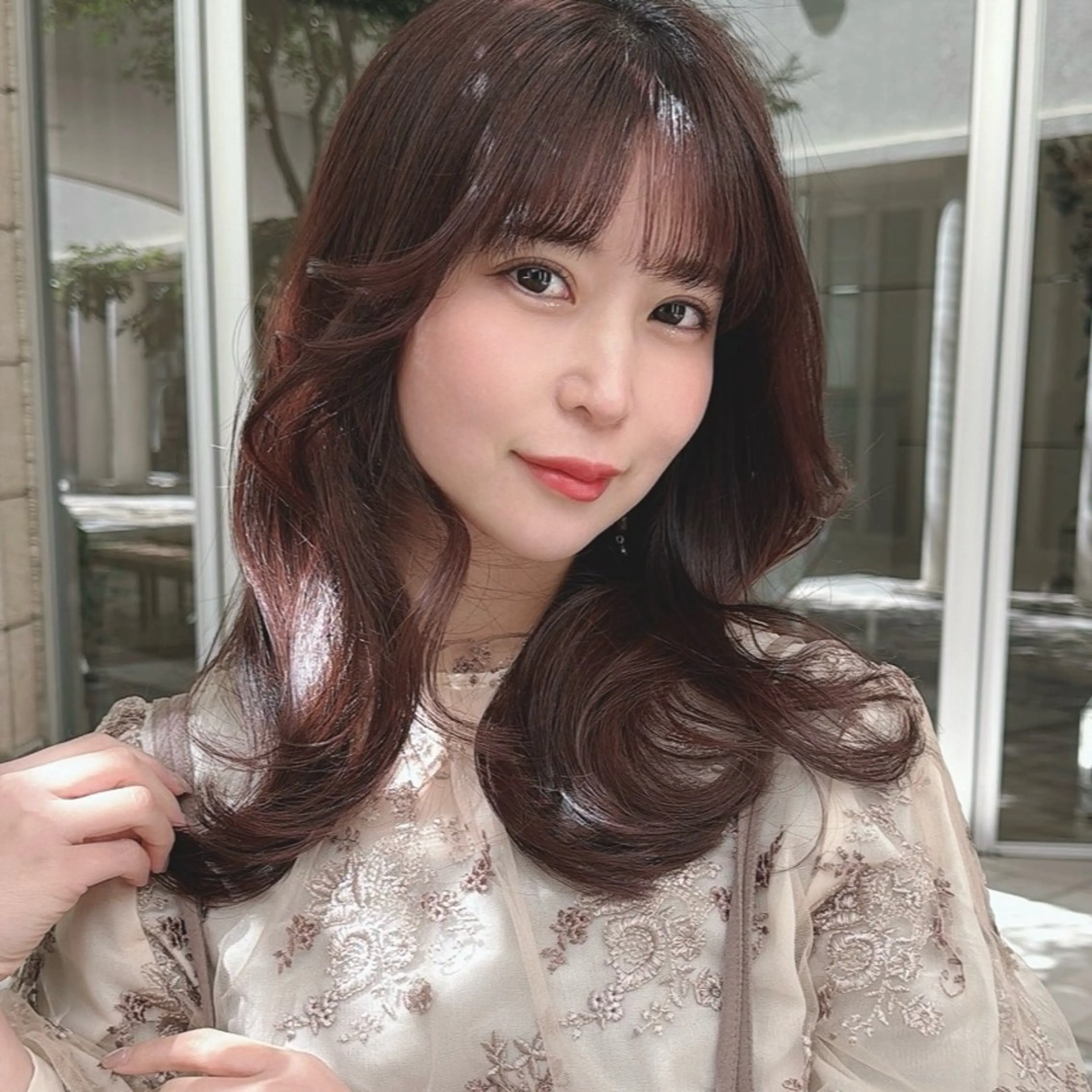 ロング 福岡人気No1🎀 コテ巻き風パーマ専門のヘアスタイル