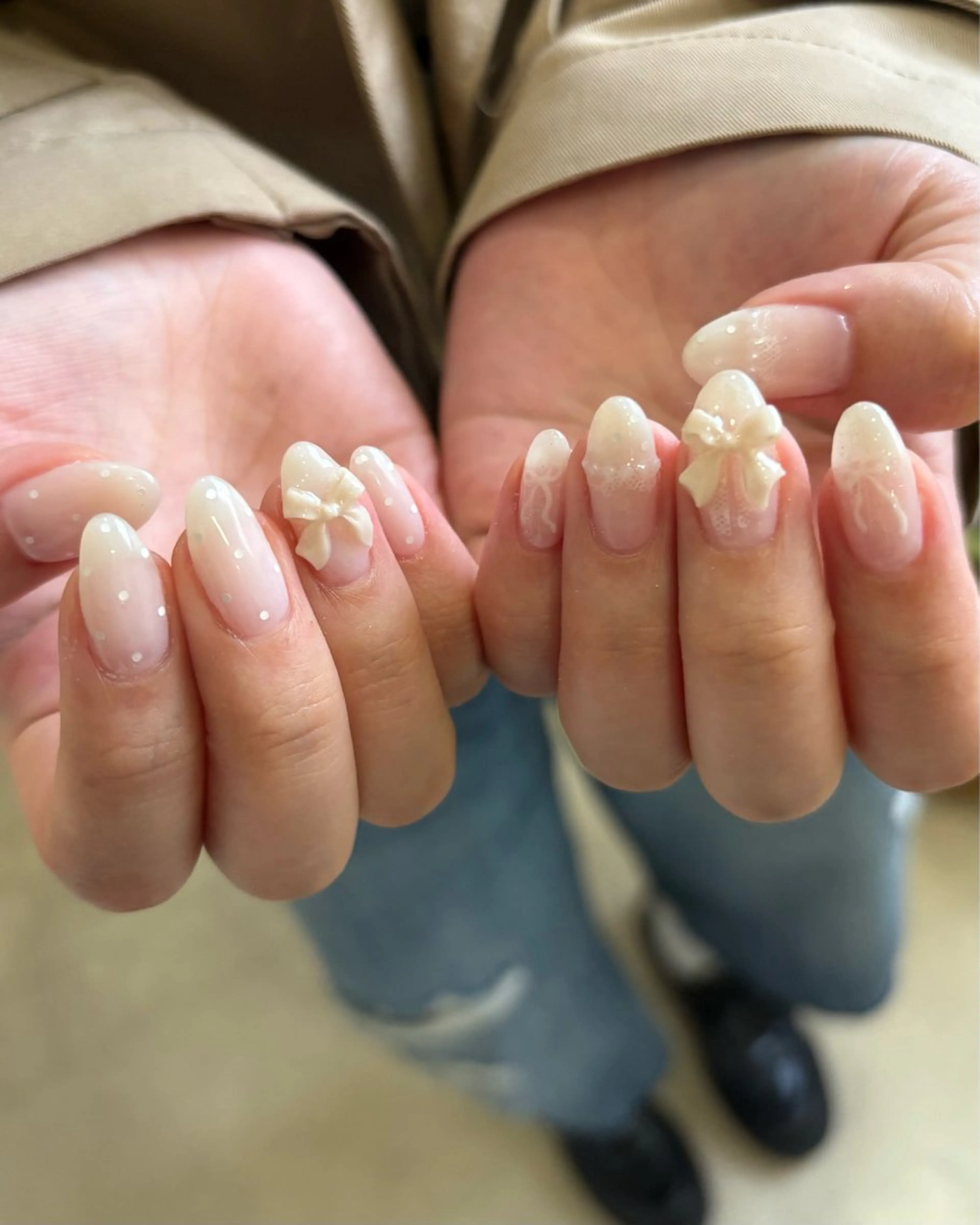 ネイル ドット レース ハンドネイル NOZOMI _ MONICAのネイルデザイン