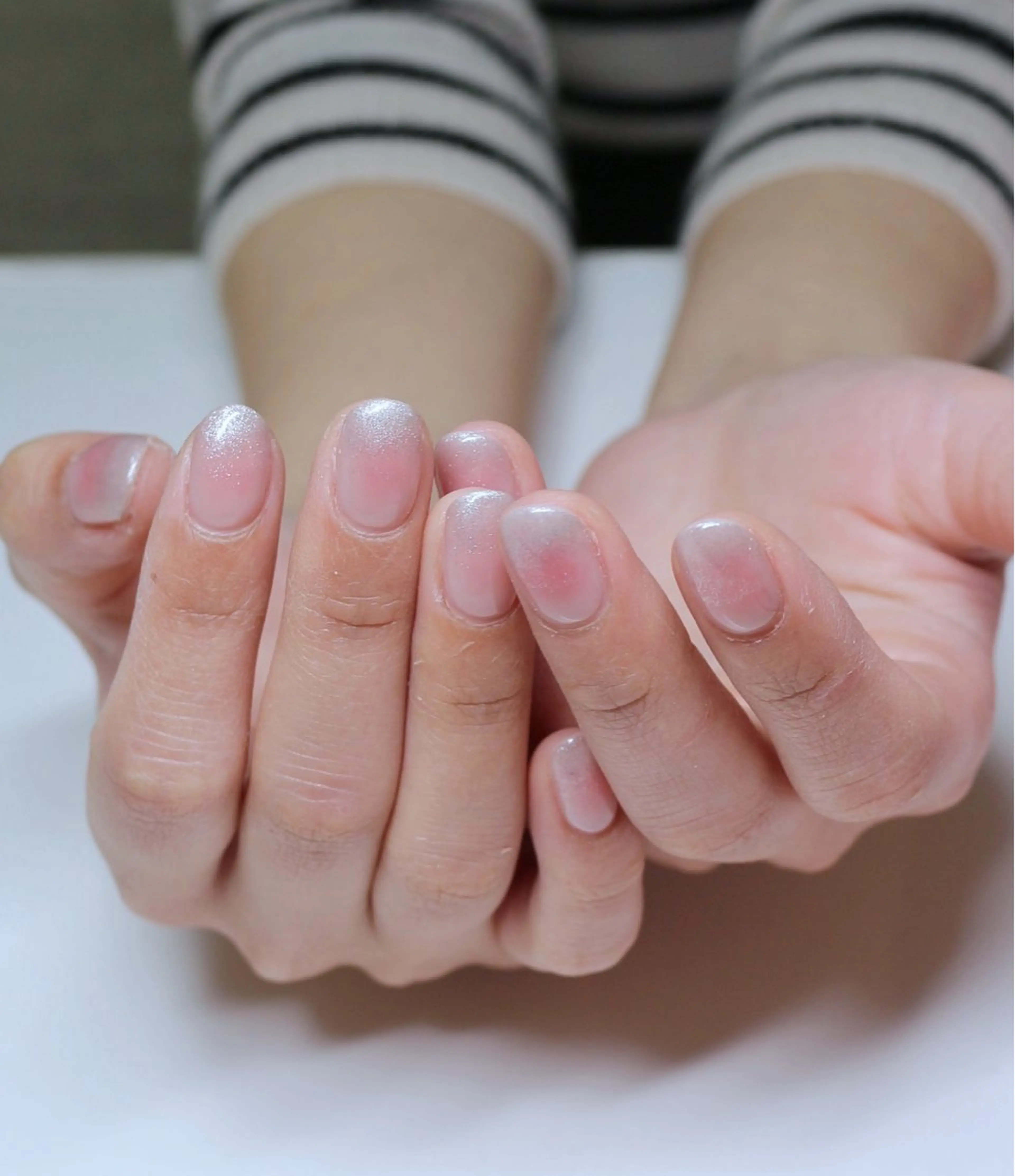 ネイル チークネイル 韓国ネイル ニュアンスネイル オフィスネイル シンプルネイル ハンドネイル Baku Nailsのネイルデザイン