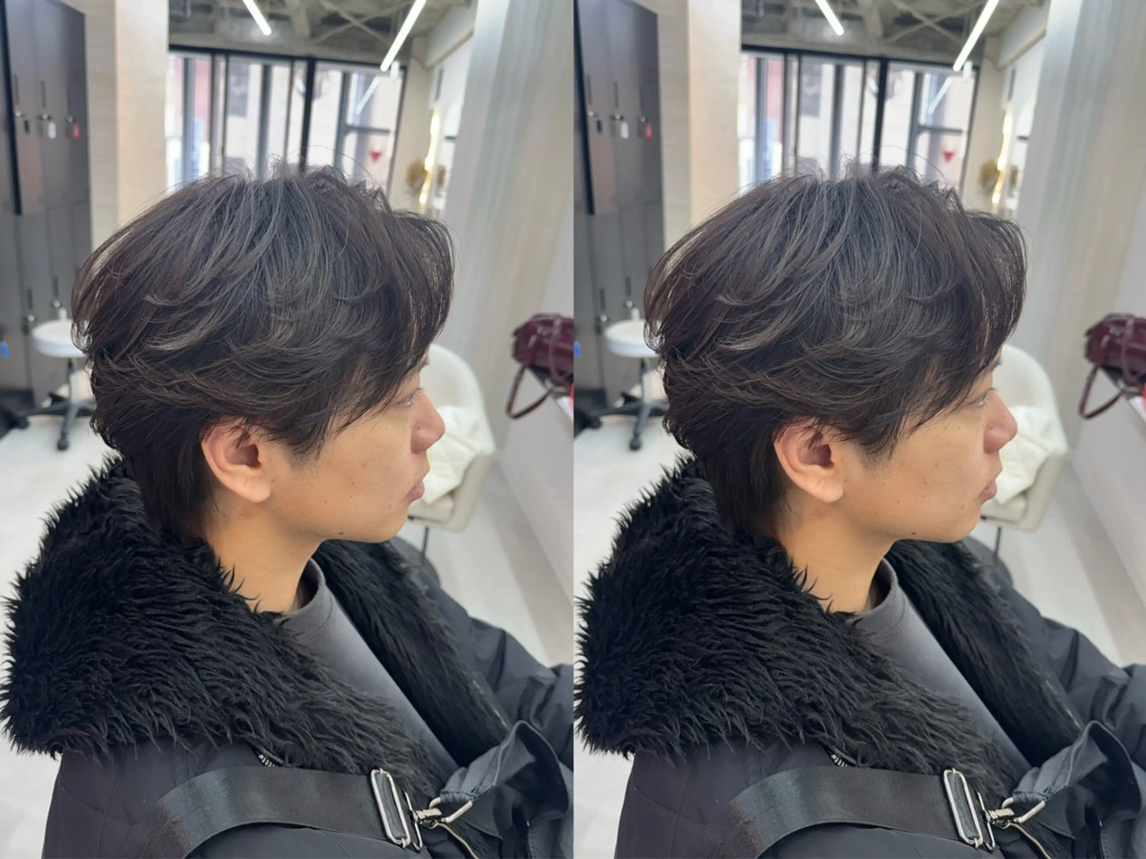 ミディアム パーマ メンズ カット パーマ 飯塚 ｜メンズ特化 （カット/パーマ）のヘアスタイル