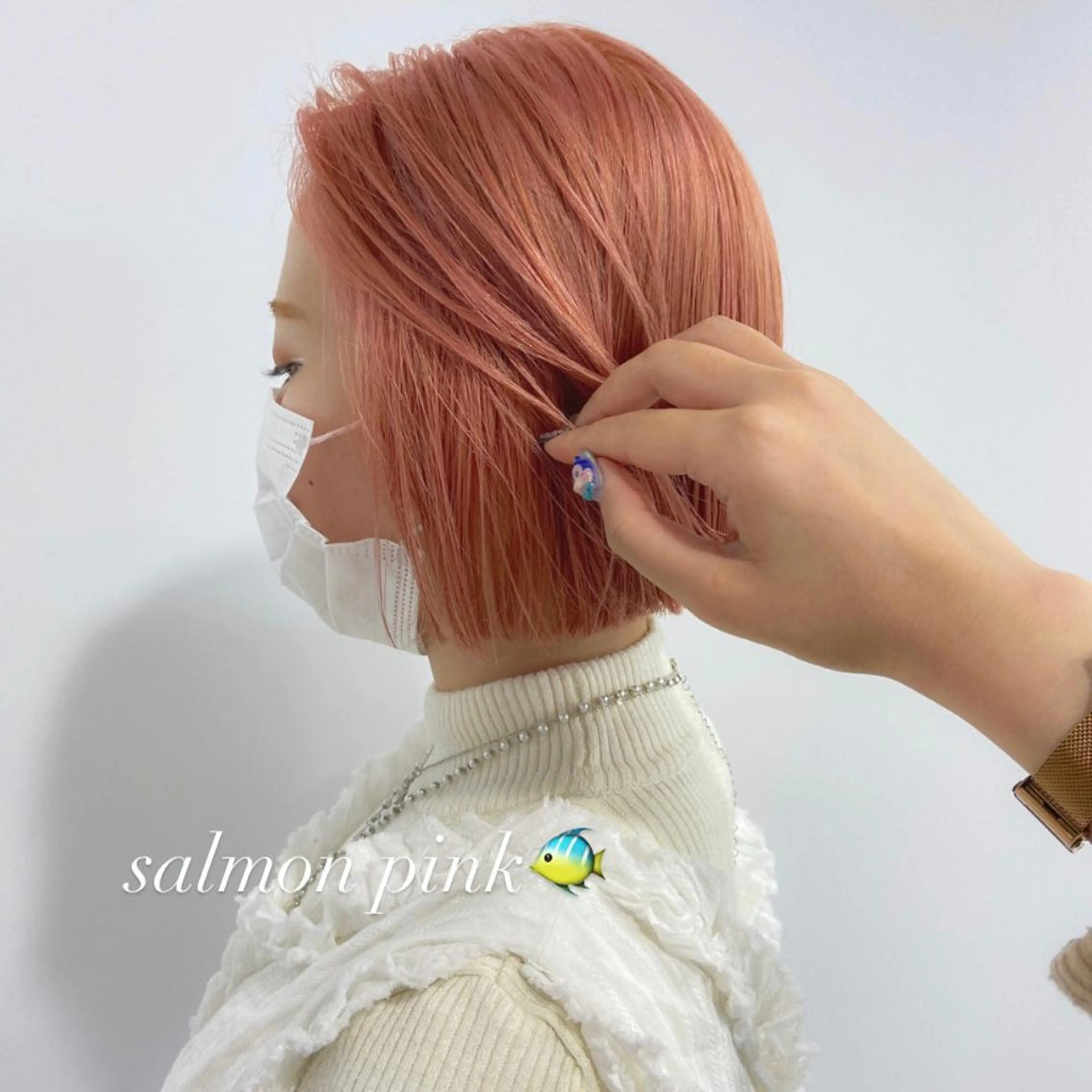 ショート カラー ヘアアレンジ ブリーチ 天神レイヤーカット No.1💖マユカのヘアスタイル
