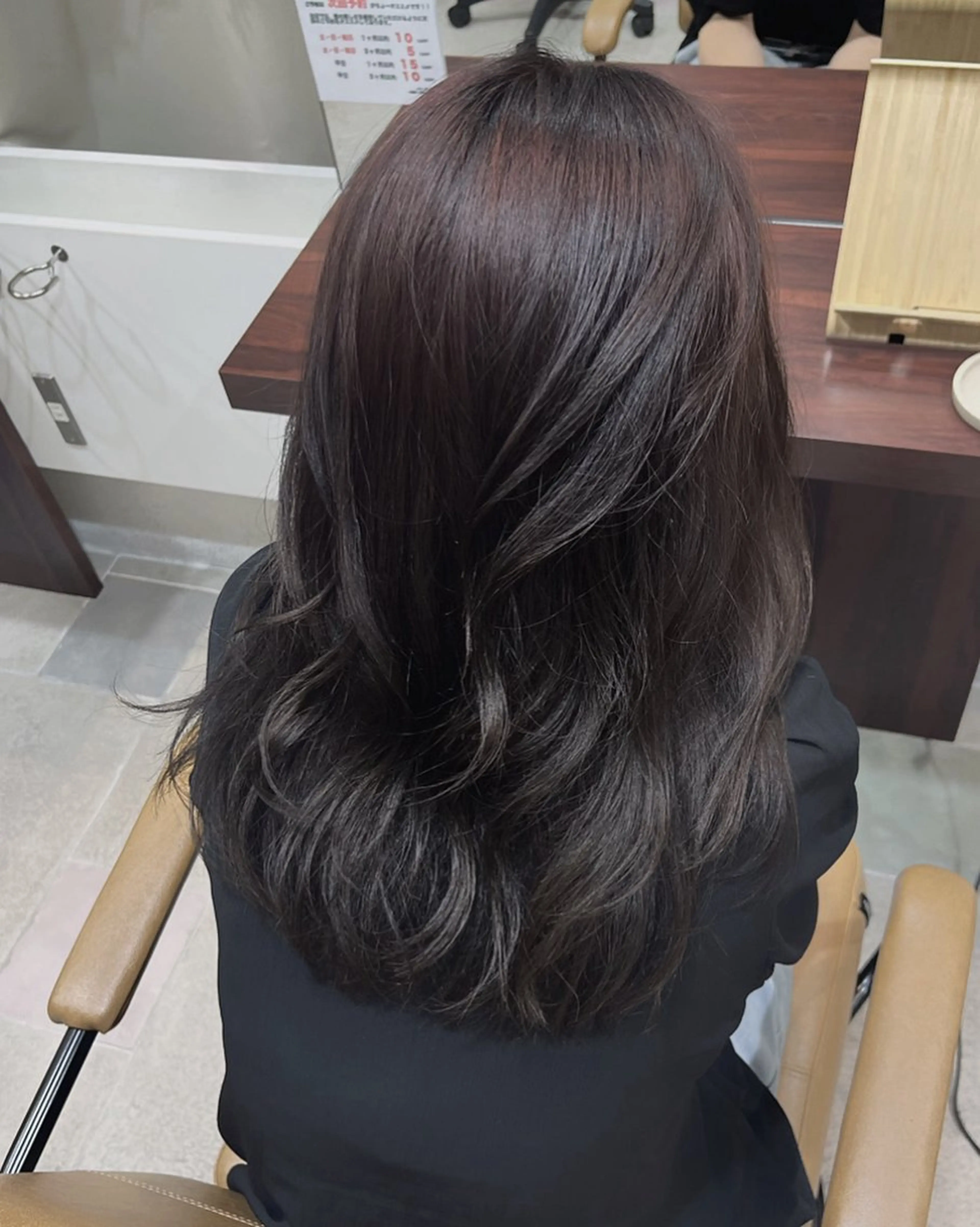 ミディアム カラー ブラウンカラー 透明感カラー グレージュ レイヤーカット 透明感カラー／ 艶感カラー／RAMUのヘアスタイル