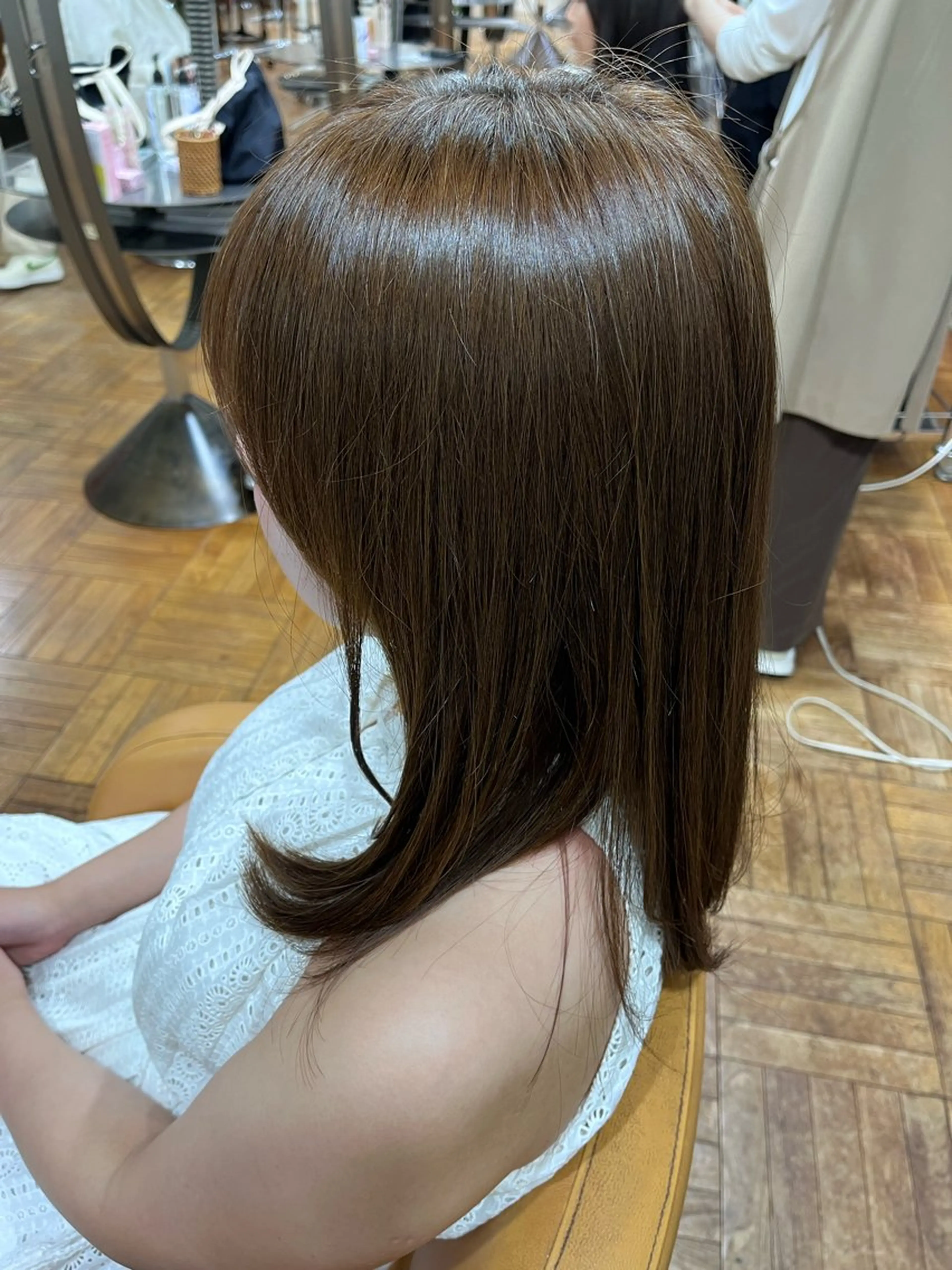 ミディアム ヘアカラー Miyabi/ スパ/シェービングのヘアスタイル