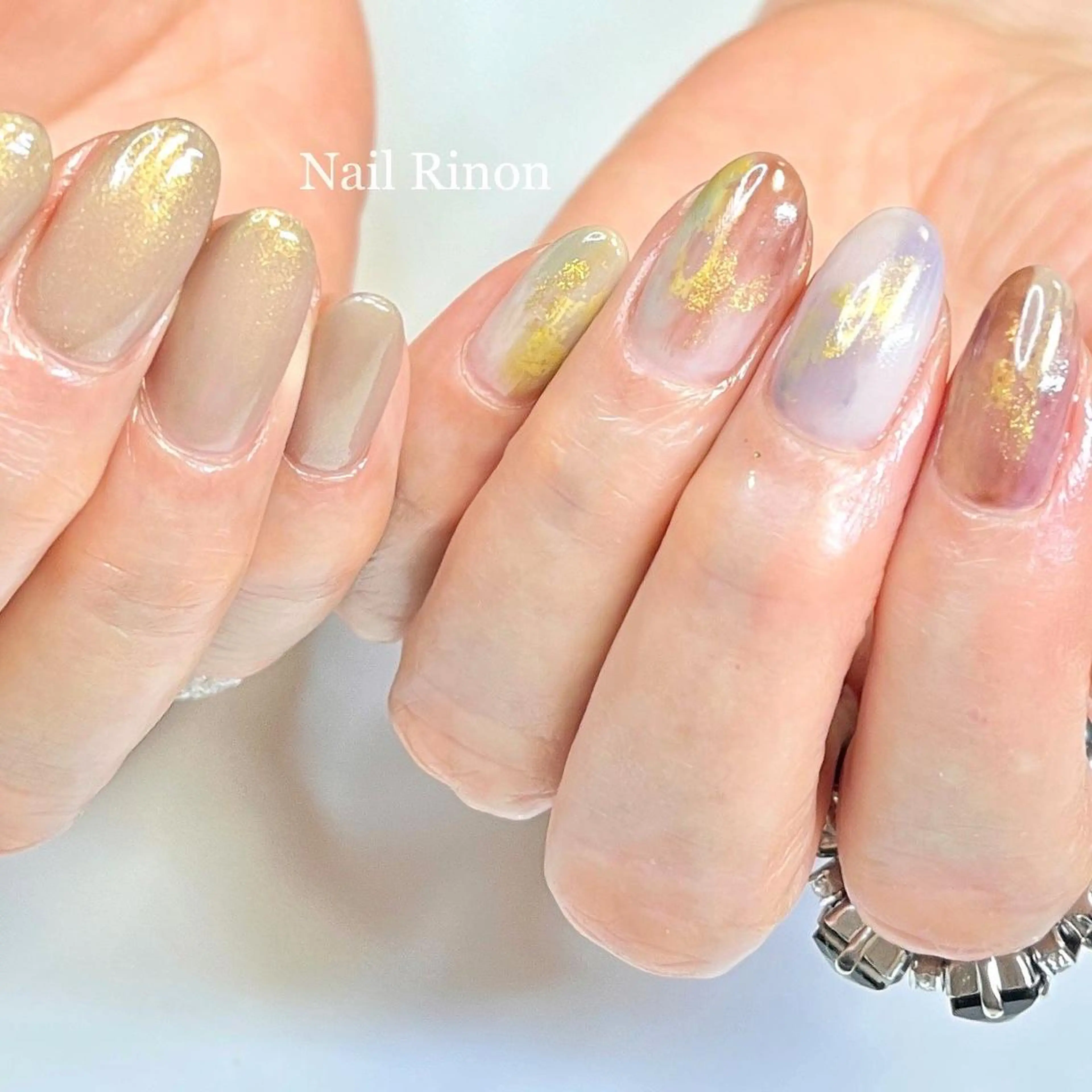 ネイル ニュアンスネイル ハンドネイル Nail Rinonのネイルデザイン