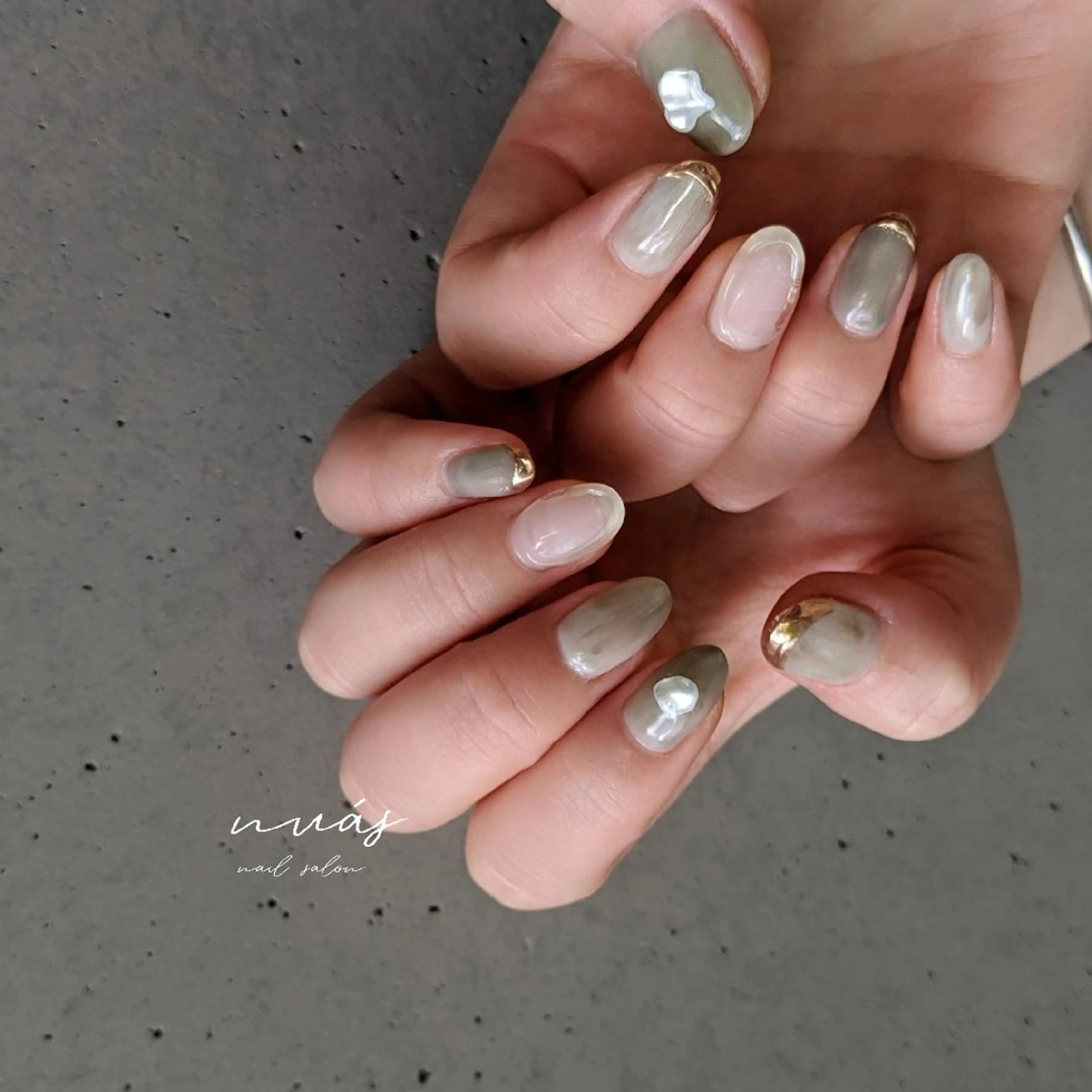 ネイル ハンドネイル nuás nail & eyeのネイルデザイン