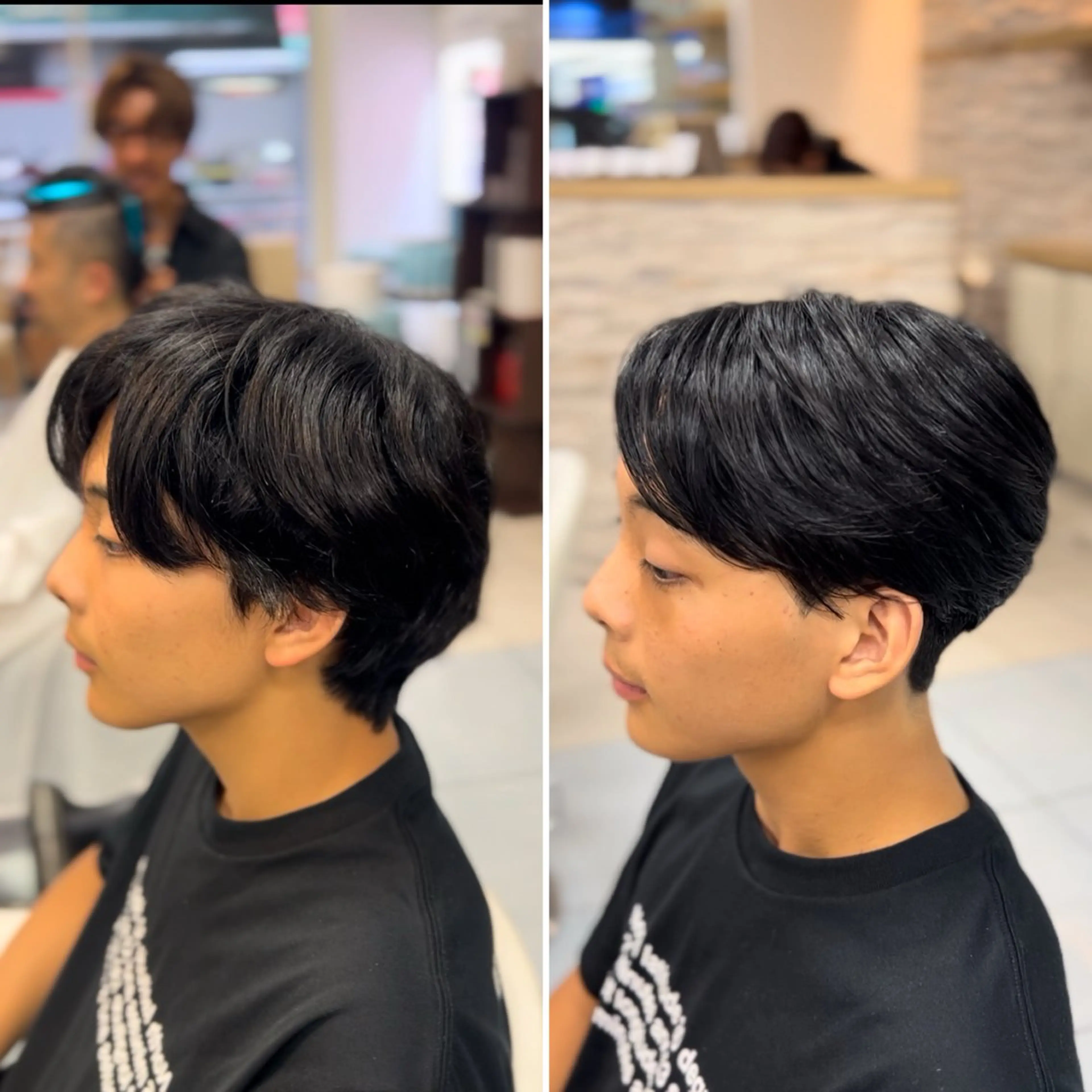 ミディアム パーマ メンズ センターパート メンズ韓国風 マッシュ 韓国風ヘア 縮毛矯正 縮毛矯正 🔮メンズ縮毛矯正 メンズパーマ💎竹永のヘアスタイル