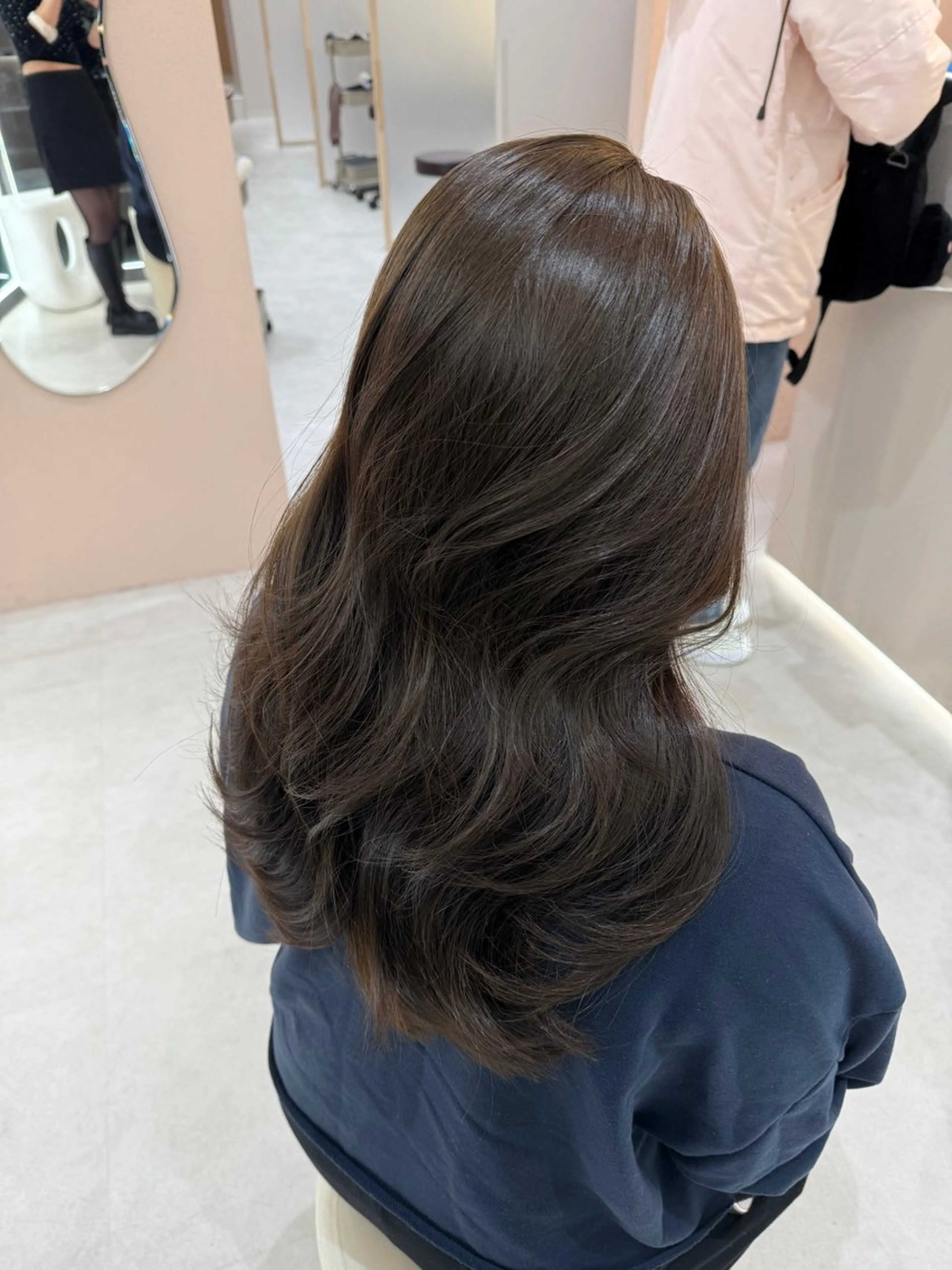 ロング カラー カット ヘアカラー トリートメント 🫧赤み消し＊艶髪 nanami🫧のヘアスタイル