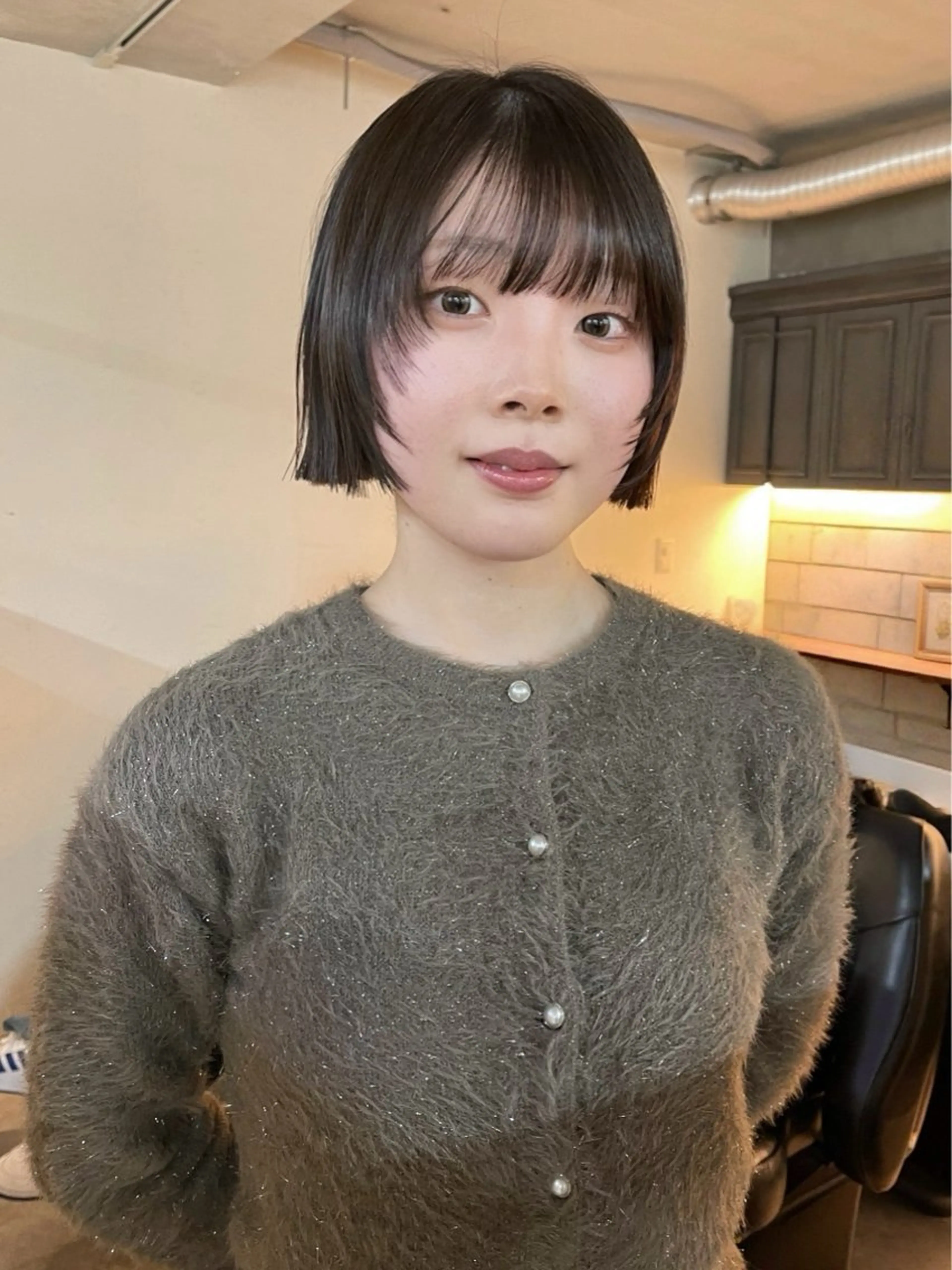 ミディアム カラー ボブレイヤー ボブ レイヤーカット カット ヘアカラー トリートメント ヘアセット 安部佑哉/ハイトーン /レイヤー/ブリーチのヘアスタイル