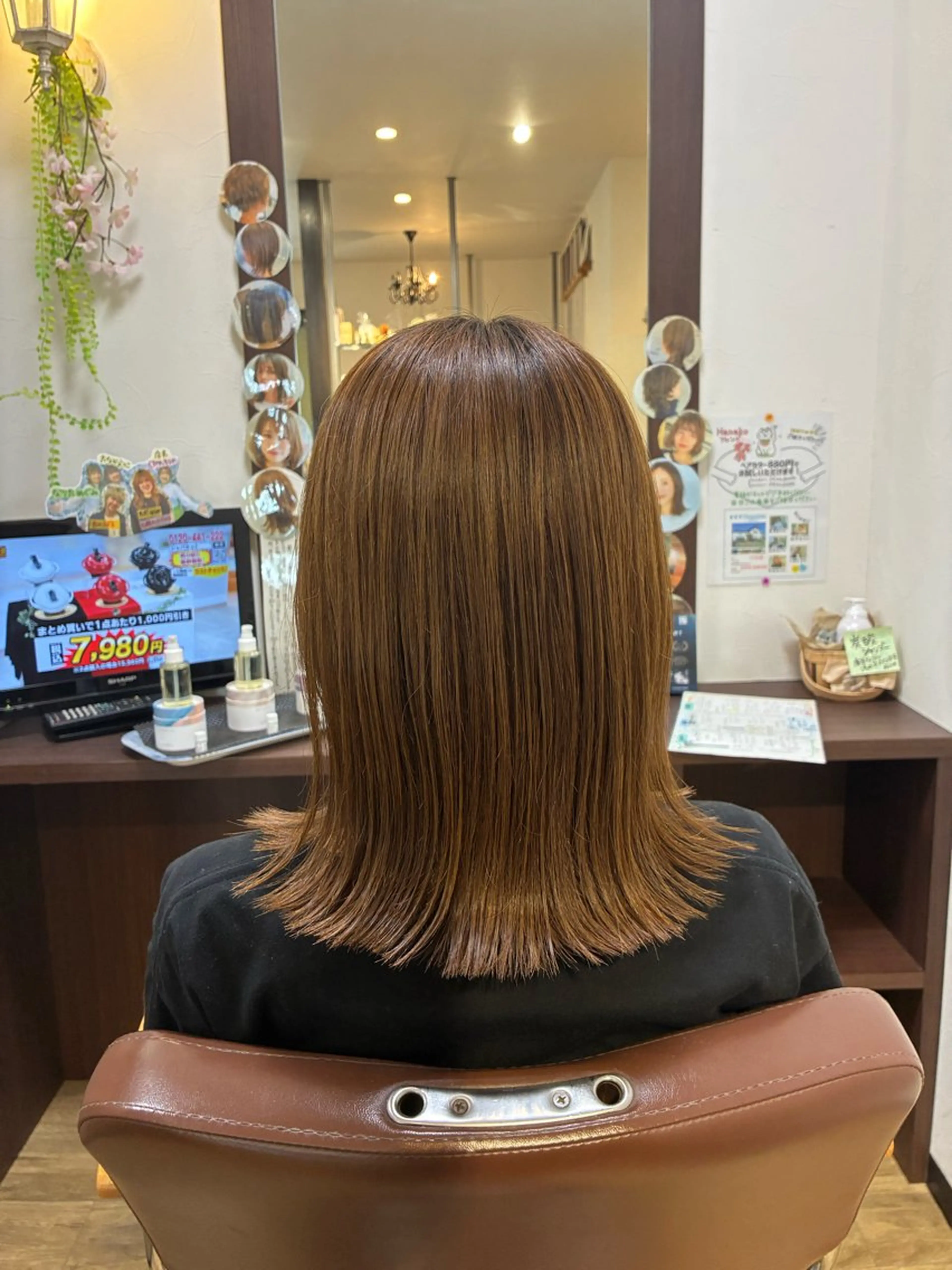 ミディアム くびれヘア 外ハネヘア 小野 静流のヘアスタイル