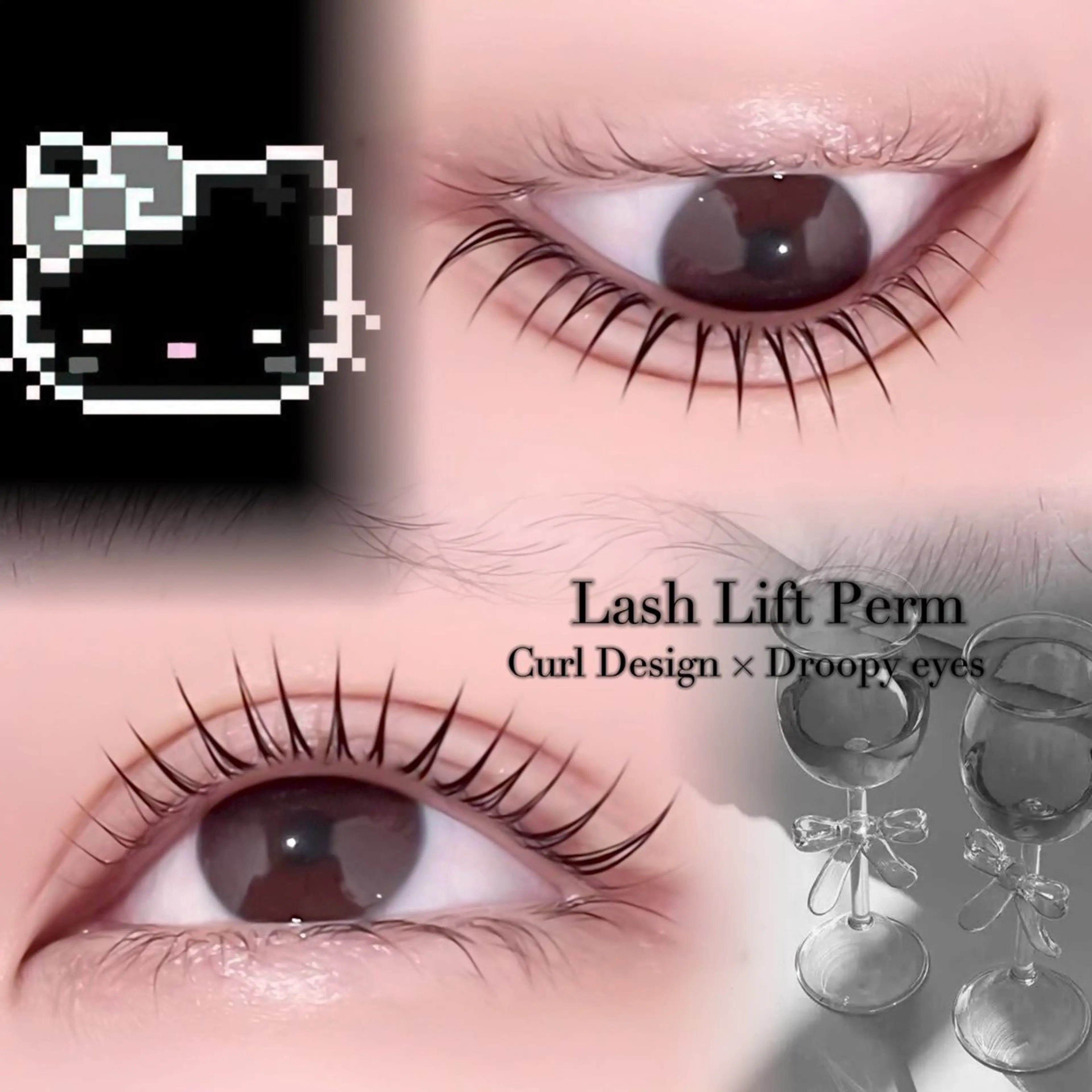 マツエク・マツパ 一重×まつ毛パーマ Rebecca所属・🌙Rebecca ERINA🐈‍⬛のマツエク・マツパデザイン