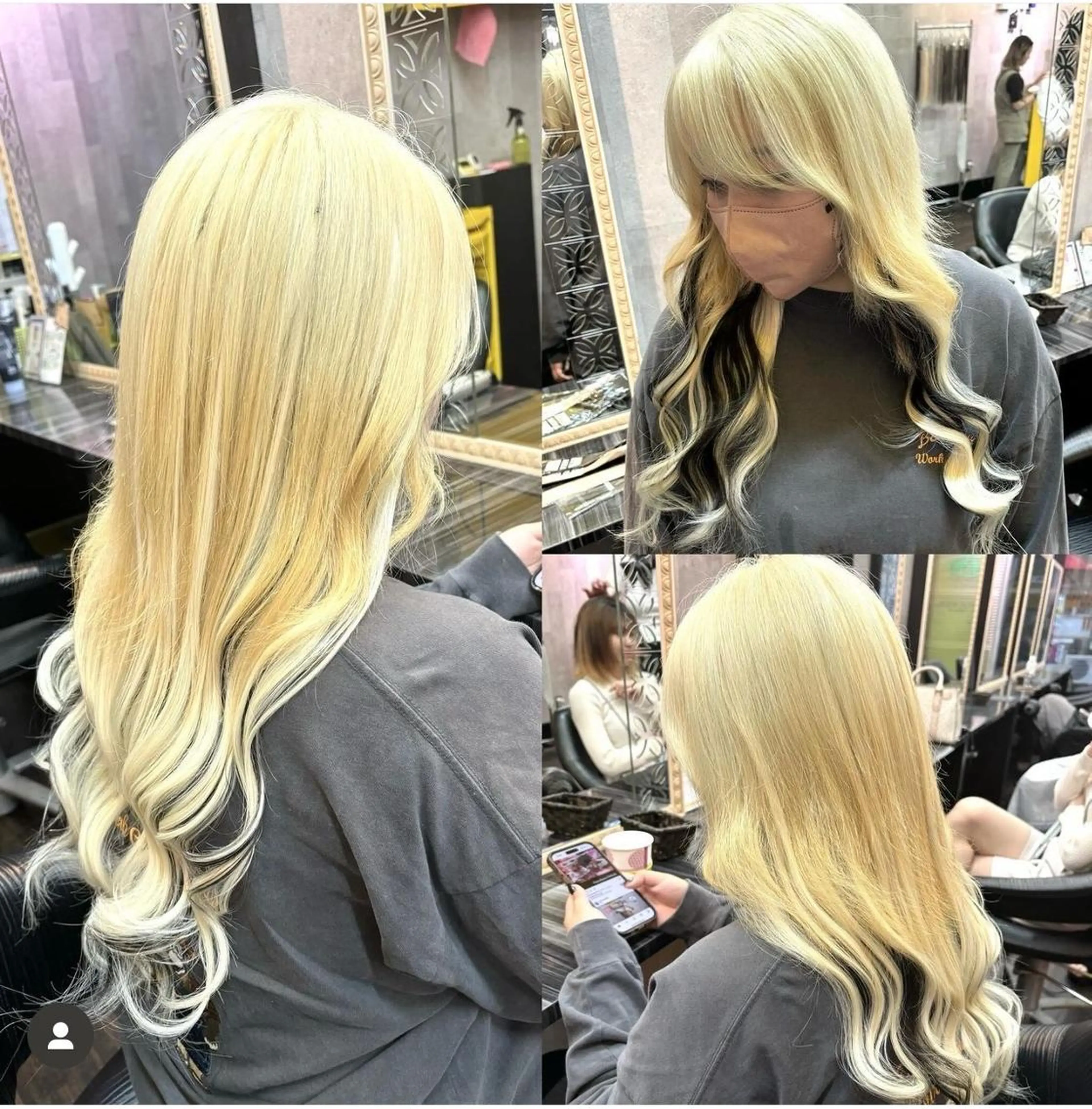 ロング カラー 紺野 愛美のヘアスタイル