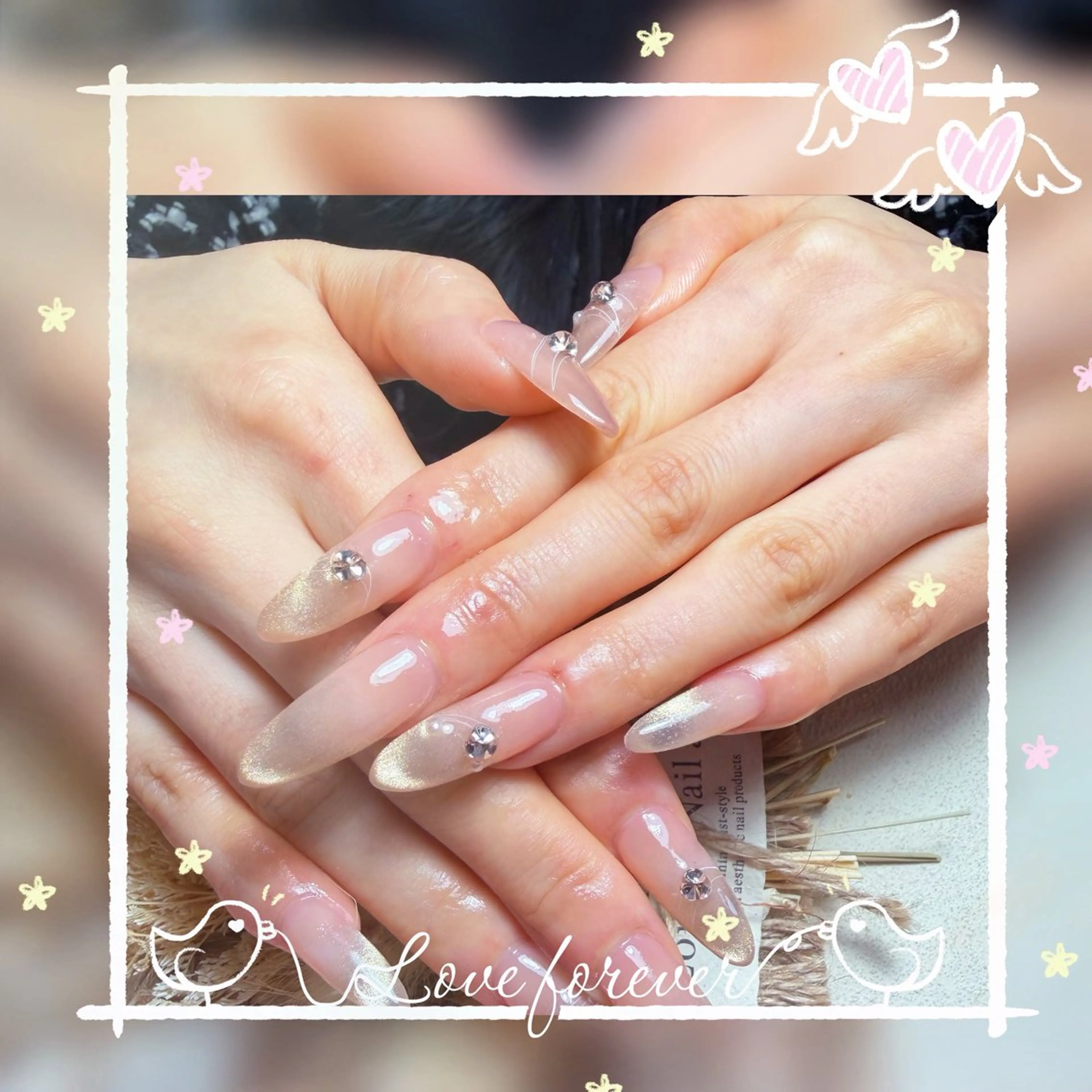 ネイル ハンドネイル AngelChris ビューティーサロン琳のネイルデザイン