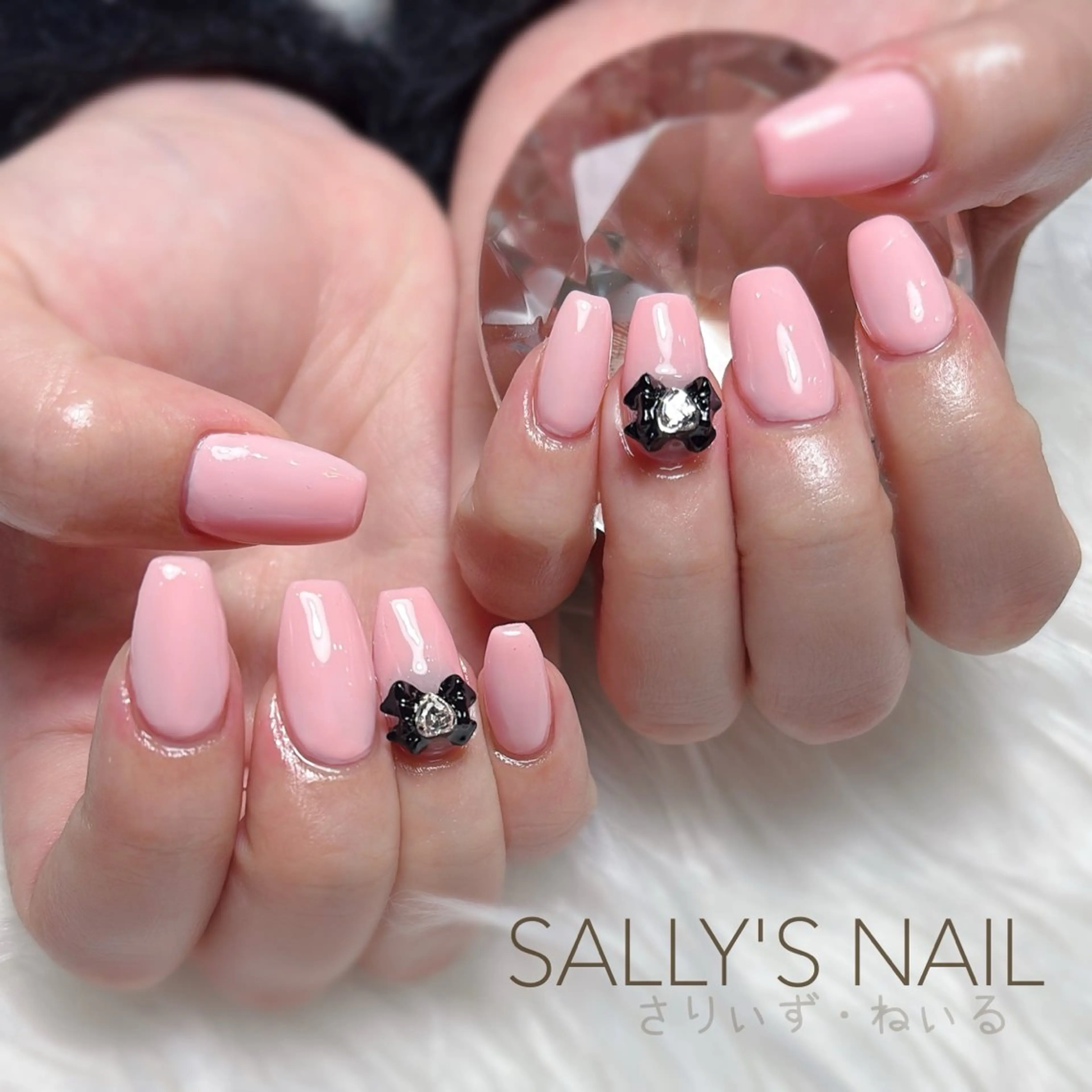 ネイル リボン ネイルチップ 野村 リサのネイルデザイン