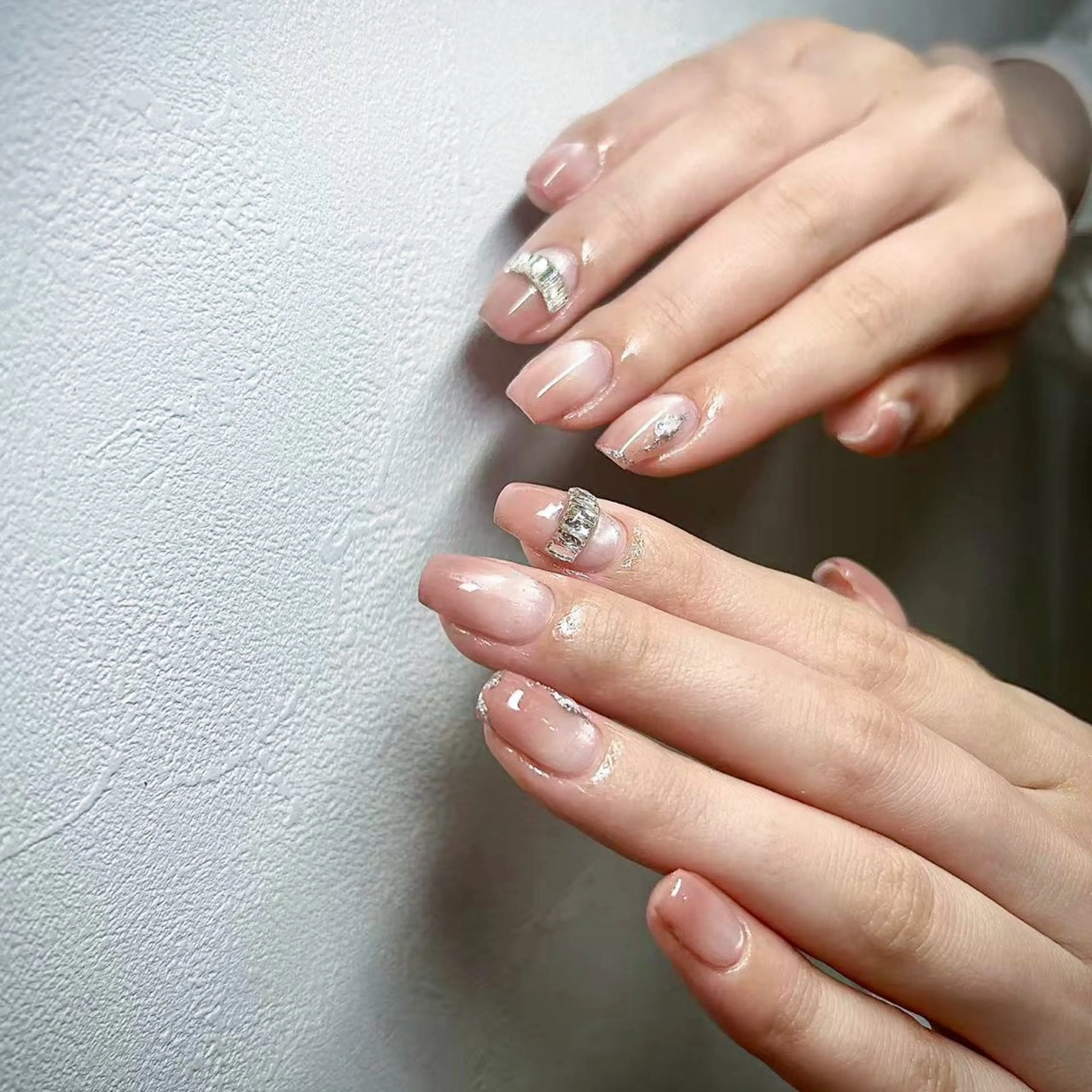 ネイル スカルプネイル シンプルネイル Lu nailsalonのネイルデザイン