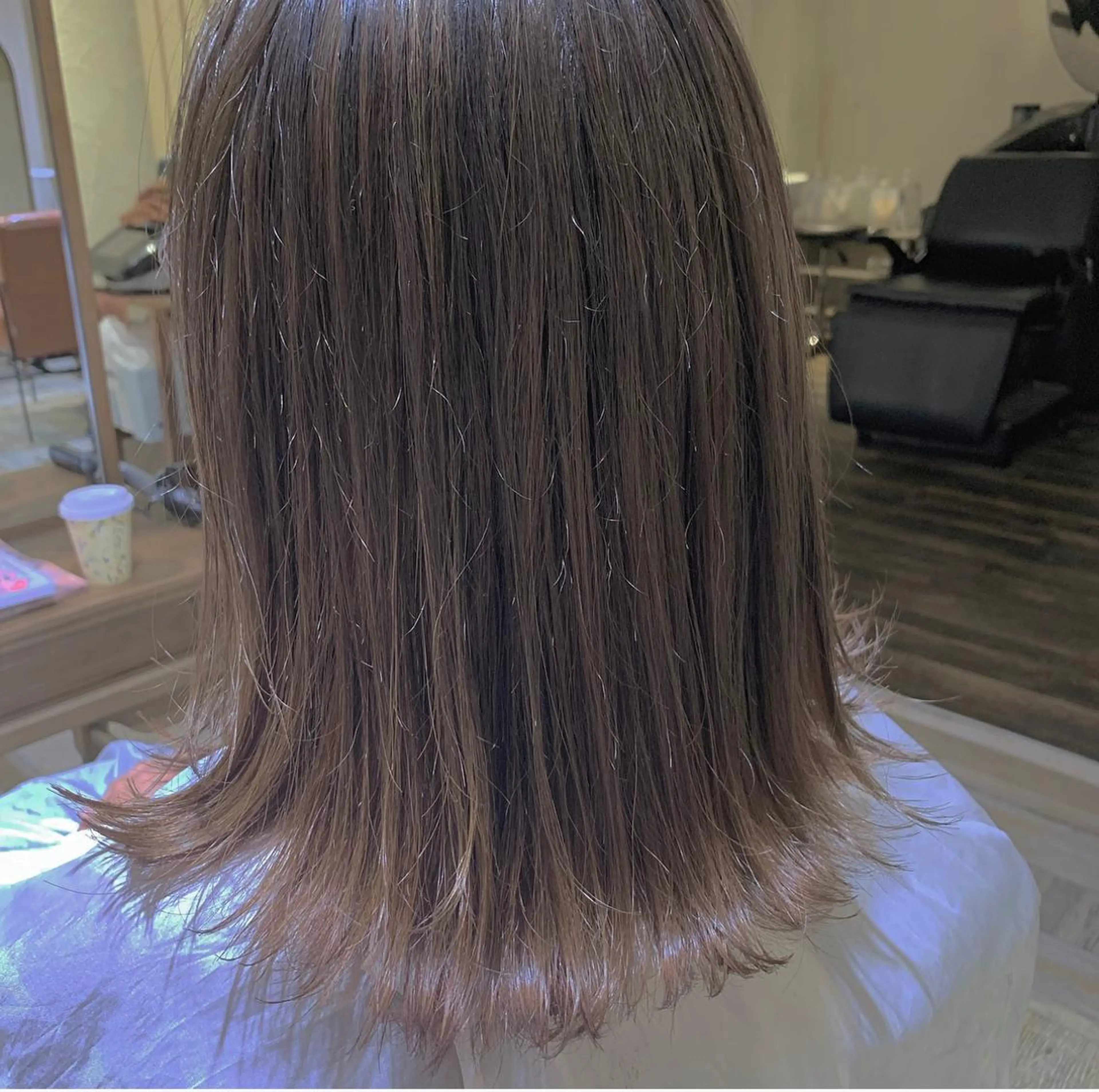 ミディアム カラー 髪質改善色素改善特化 keiのヘアスタイル