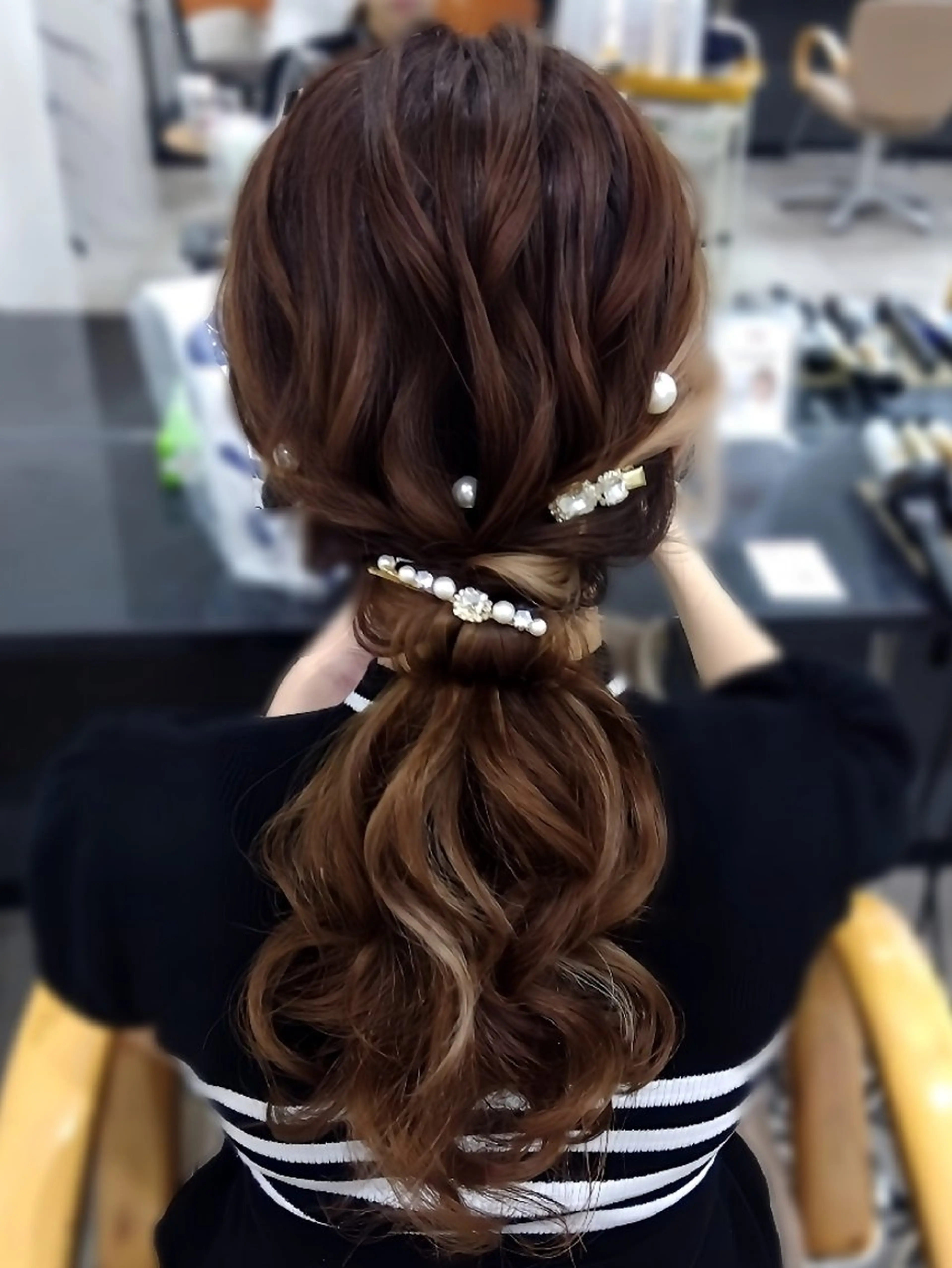 ロング ヘアアレンジ ヘアセット❤️着付け Akaneのヘアスタイル