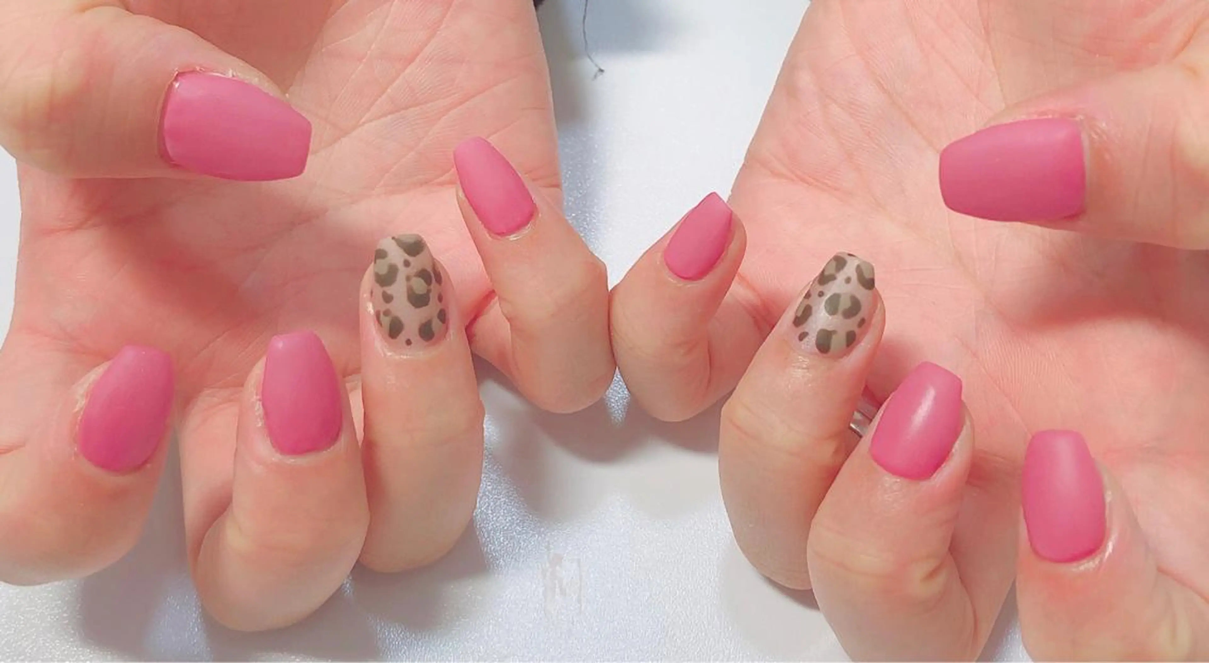 ネイル アニマル柄 マットネイル ハンドネイル Riz nailのネイルデザイン