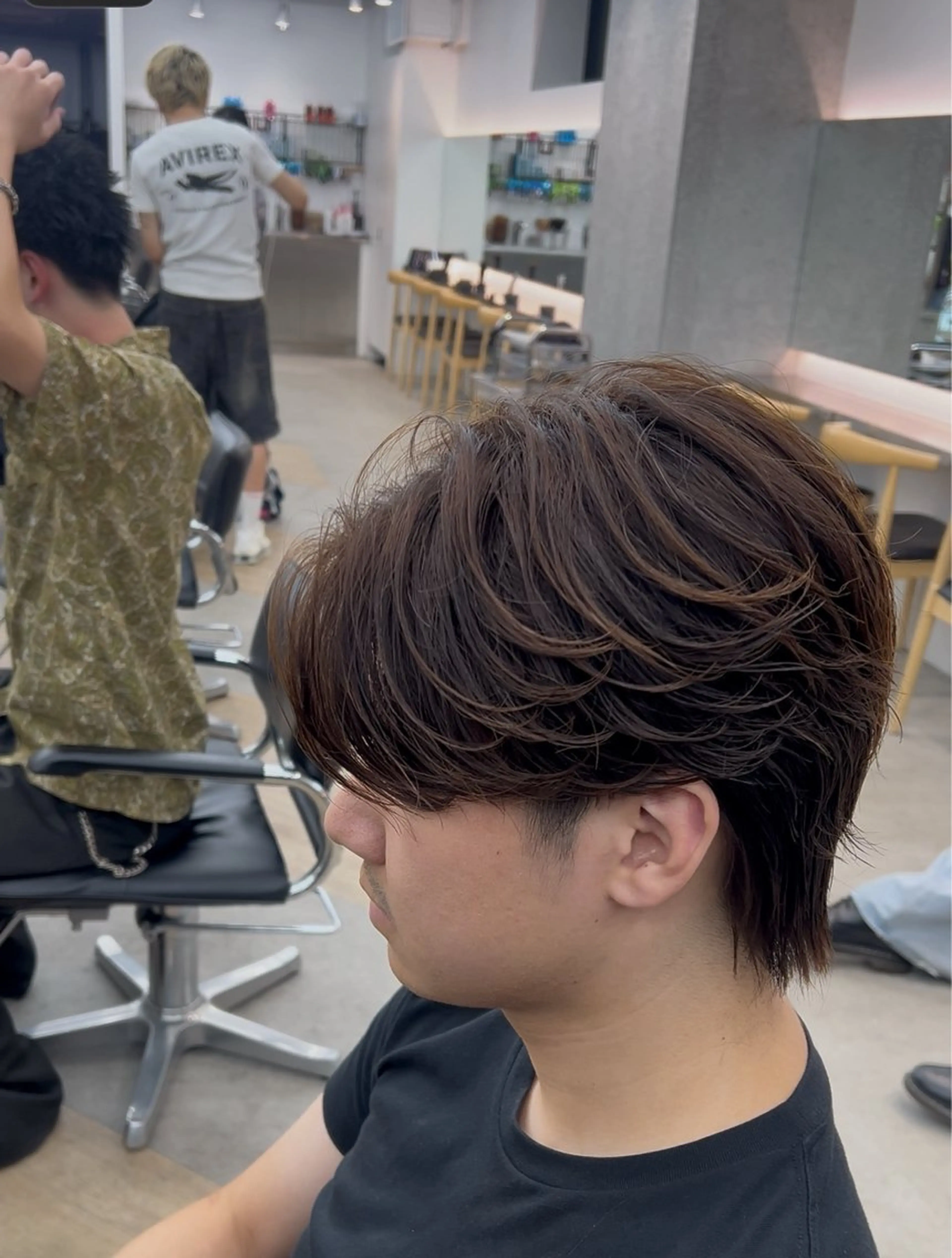 カラー パーマ メンズ カット パーマ 🌀ソヘル/シャドウ ✨/メンズパーマ/栄のヘアスタイル