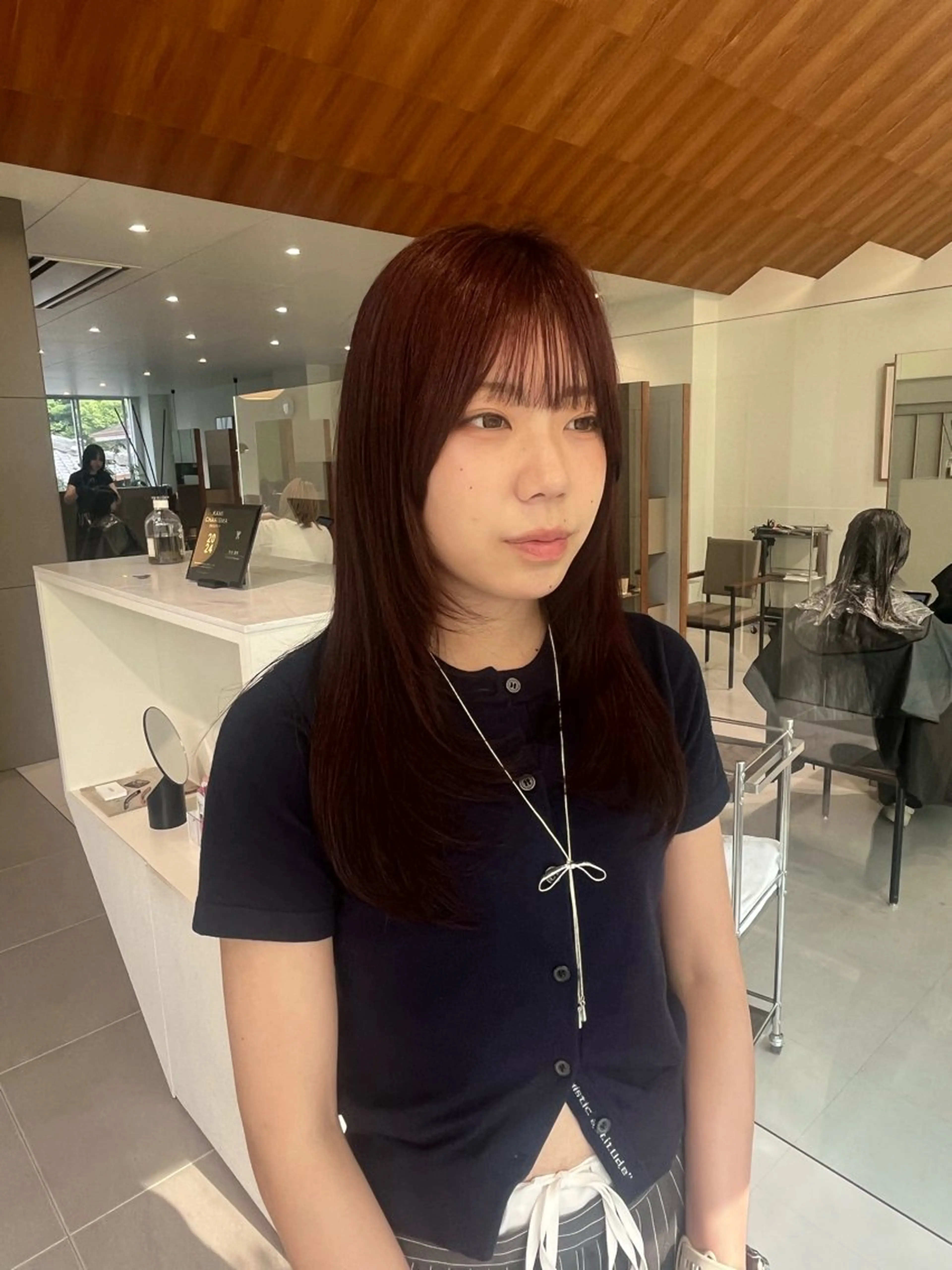 セミロング カラー ベージュカラー ブリーチ 透明感カラー ダブルカラー レイヤーカット ヘアカラー トリートメント 髪質改善/ボブ 🌻Mutsumiのヘアスタイル