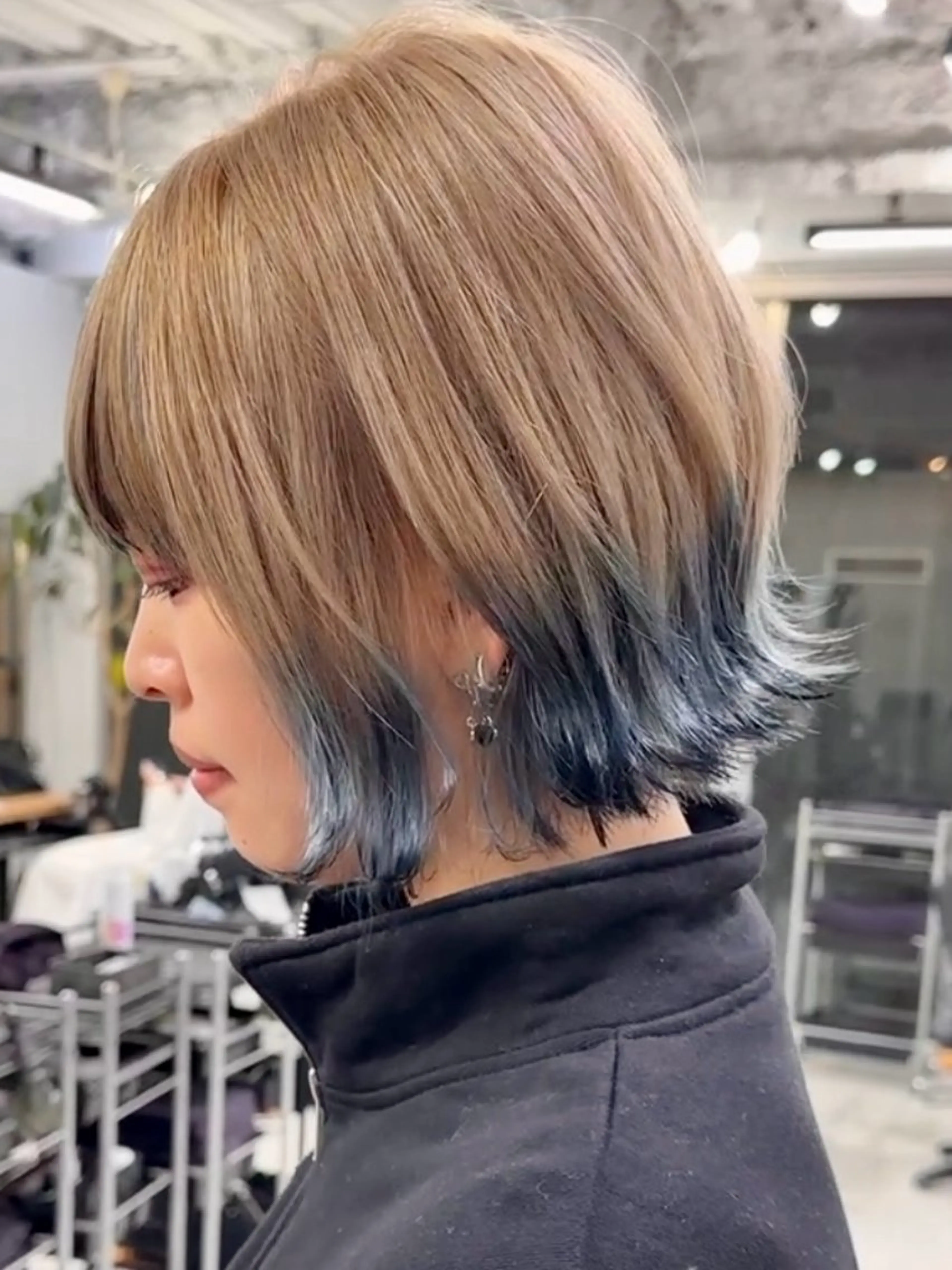ミディアム カラー カット ヘアカラー トリートメント ブリーチダブルカラー 【koide】のヘアスタイル
