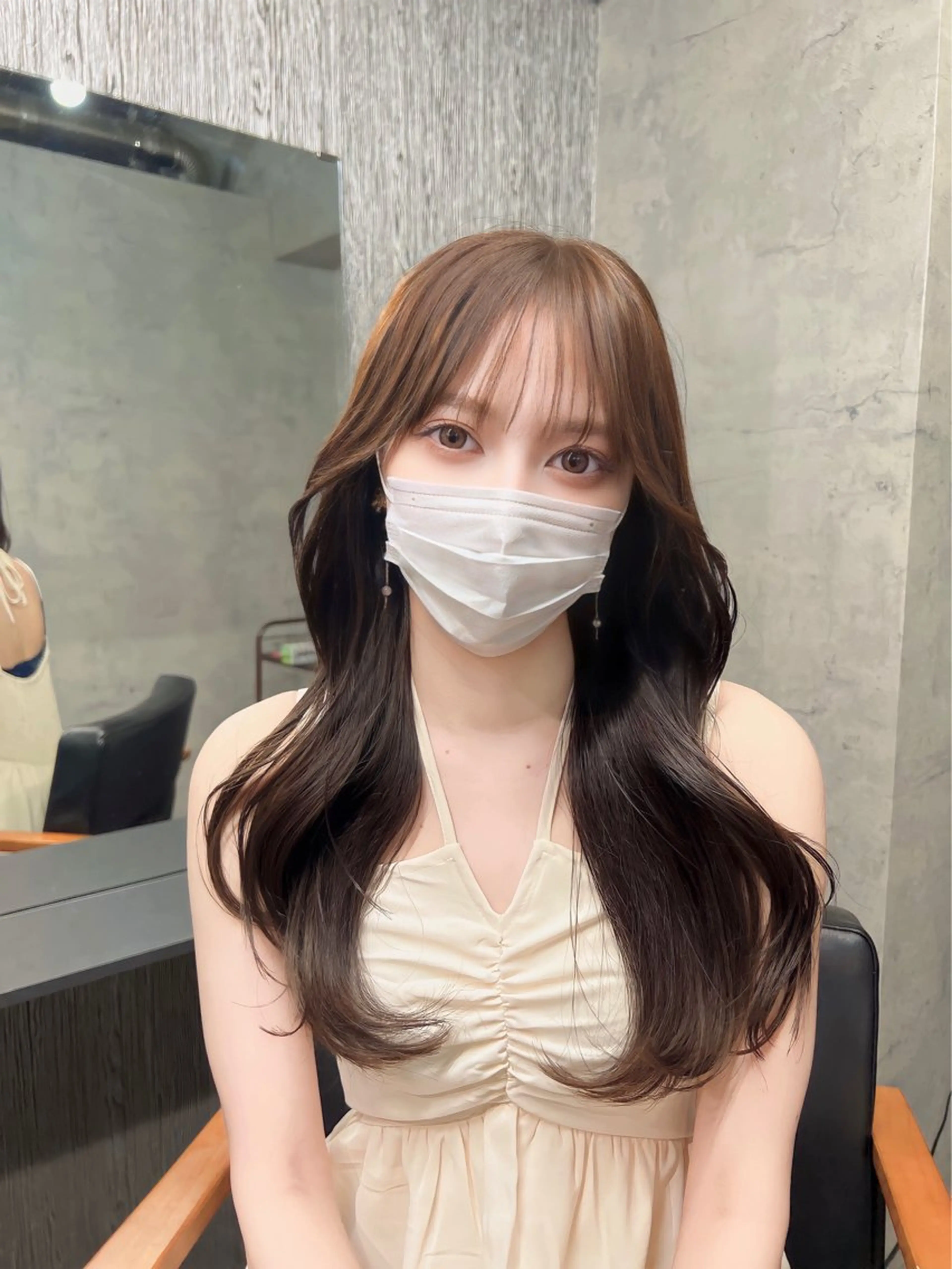 ロング カラー 韓国レイヤー/ 顔周り💕田中将吾のヘアスタイル