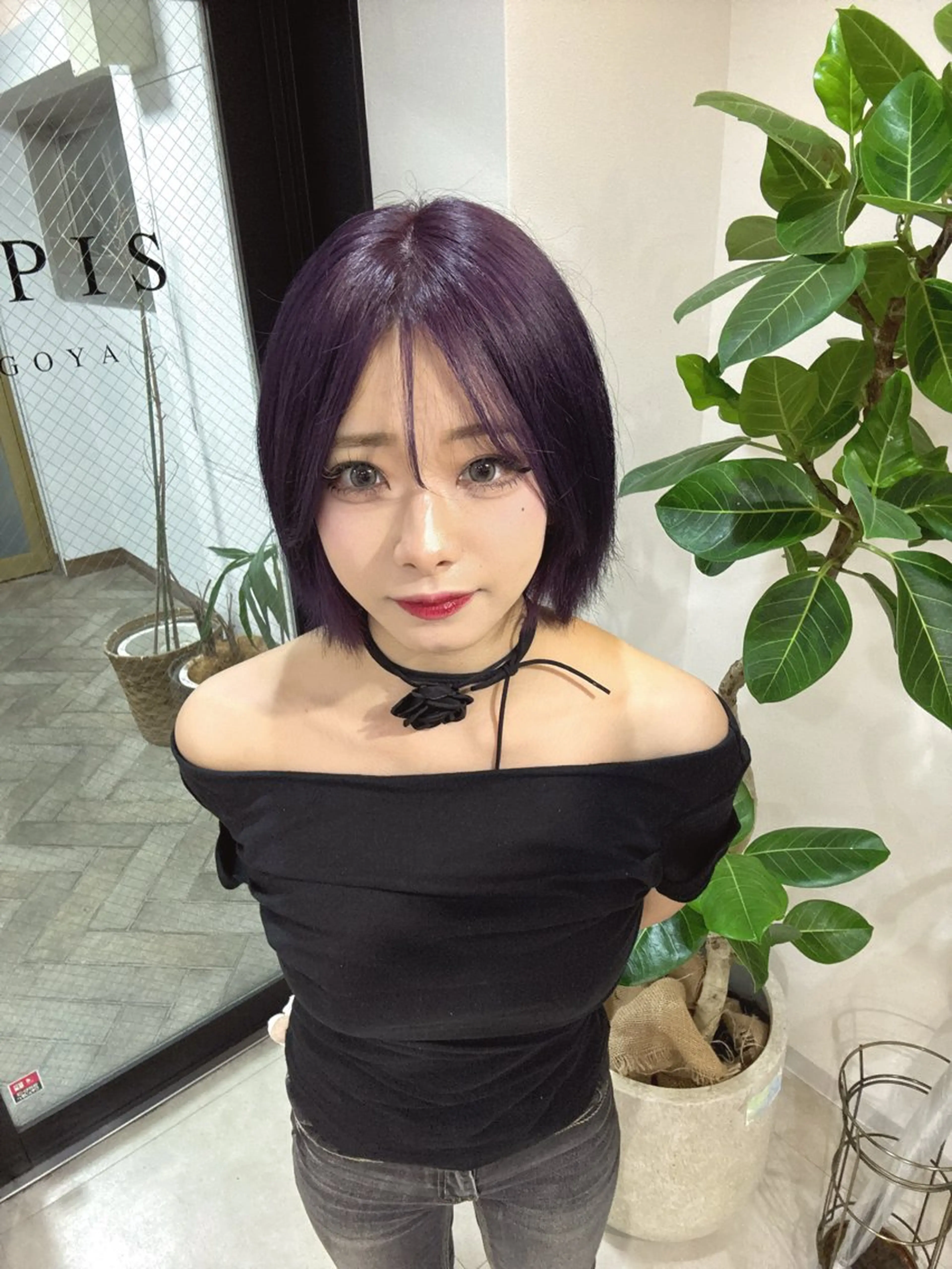 ショート ヘアカラー ✨ハイトーン/シール エクステ✨♠優羽のヘアスタイル