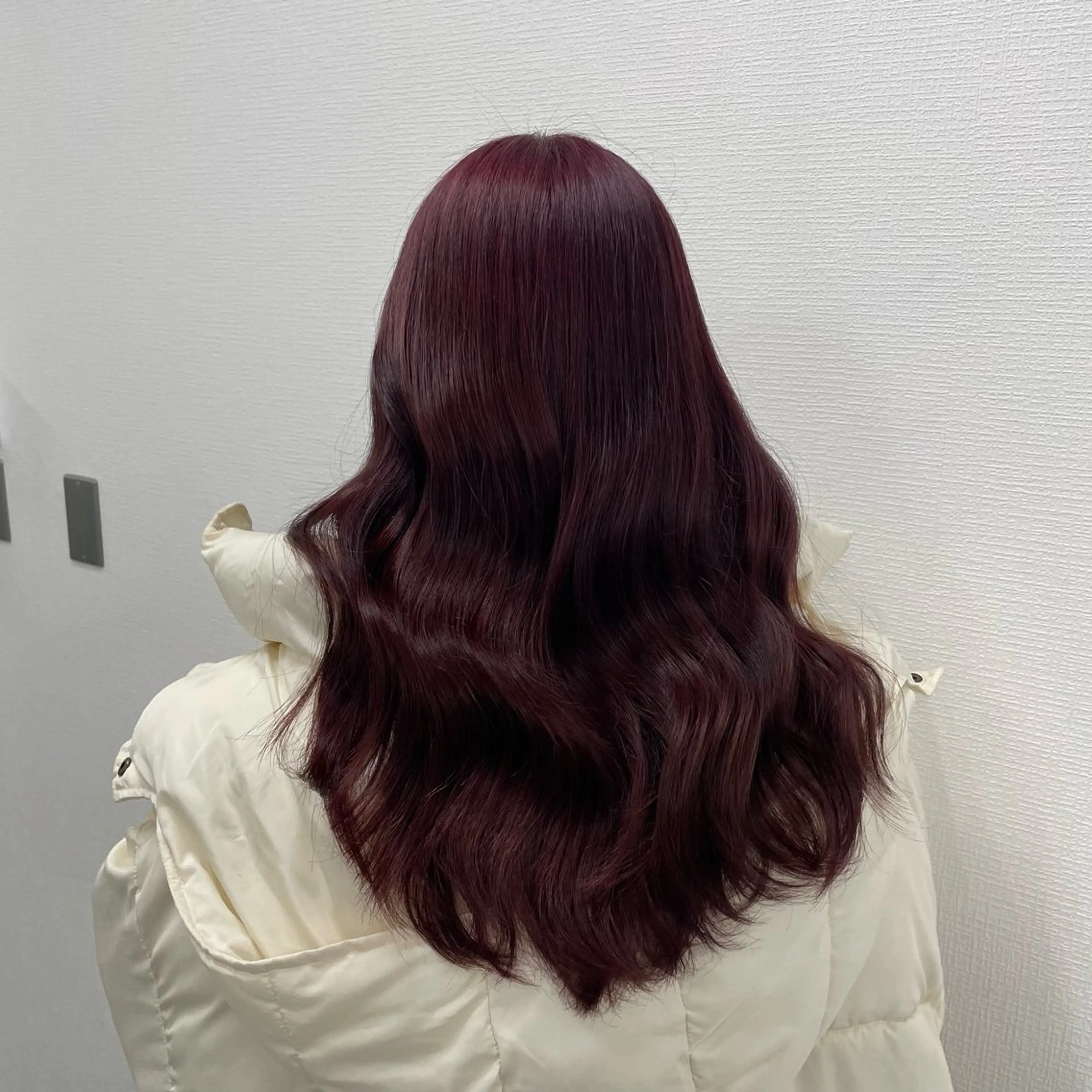 セミロング カラー 大人っぽ♡上品な暖色 ♡ブリーチなし♡のヘアスタイル