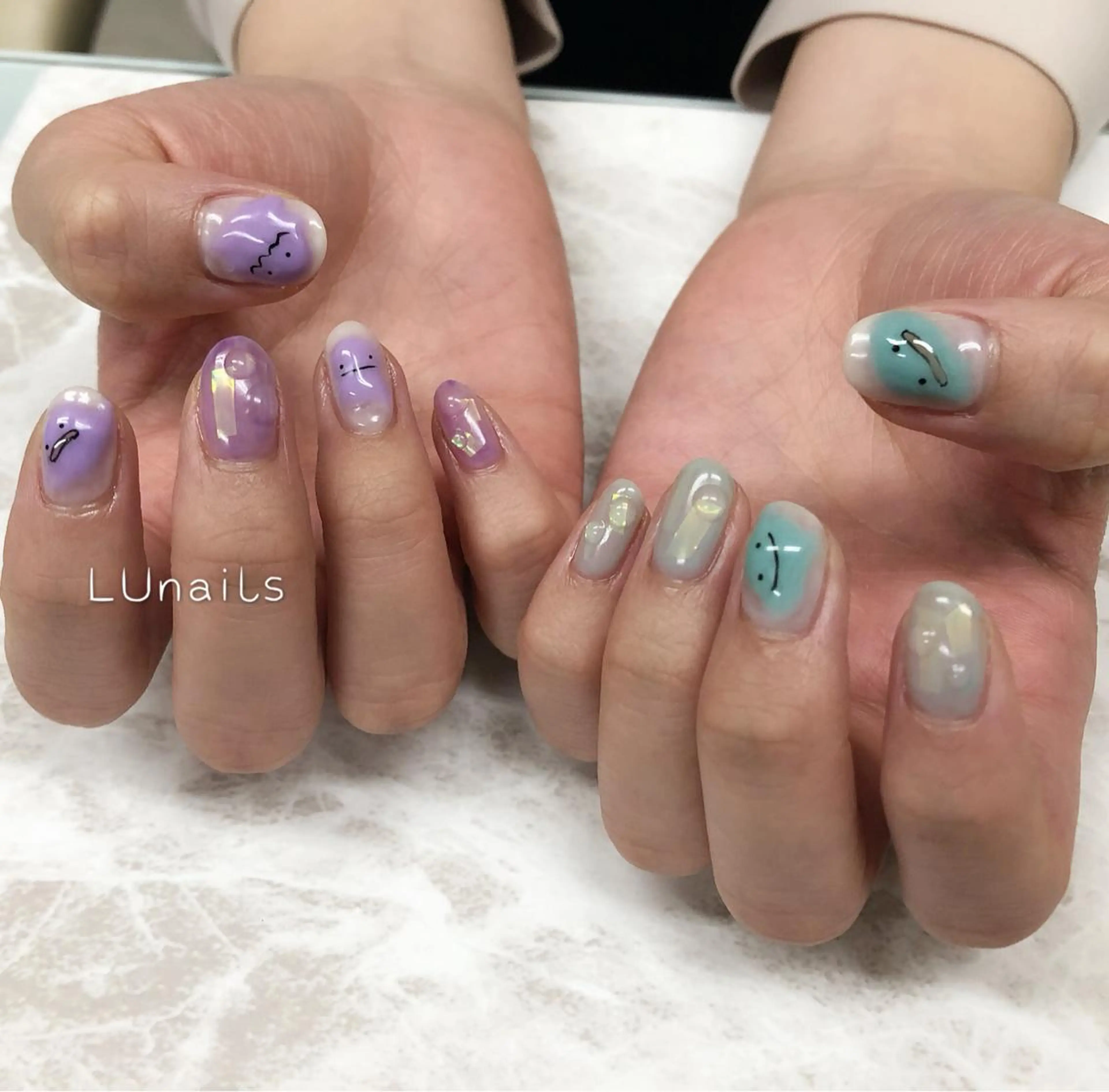 ネイル アートネイル LUnails MAHOのネイルデザイン