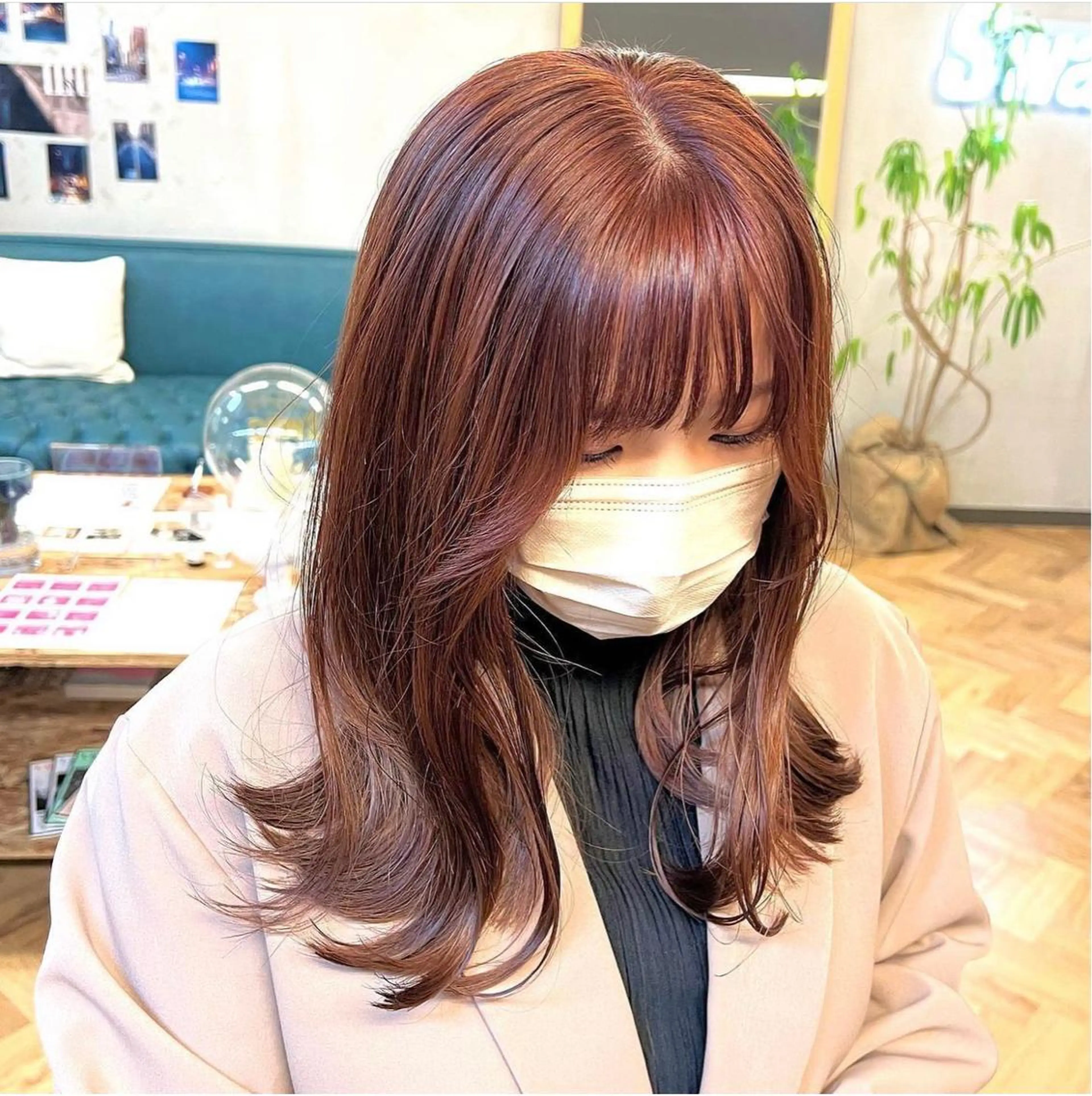 セミロング カラー パーマ ヘアアレンジ メンズ キッズ ネイル マツエク・マツパ アイブロウ カット ヘアカラー トリートメント EMANON梅田店所属・前川 朋香のヘアスタイル