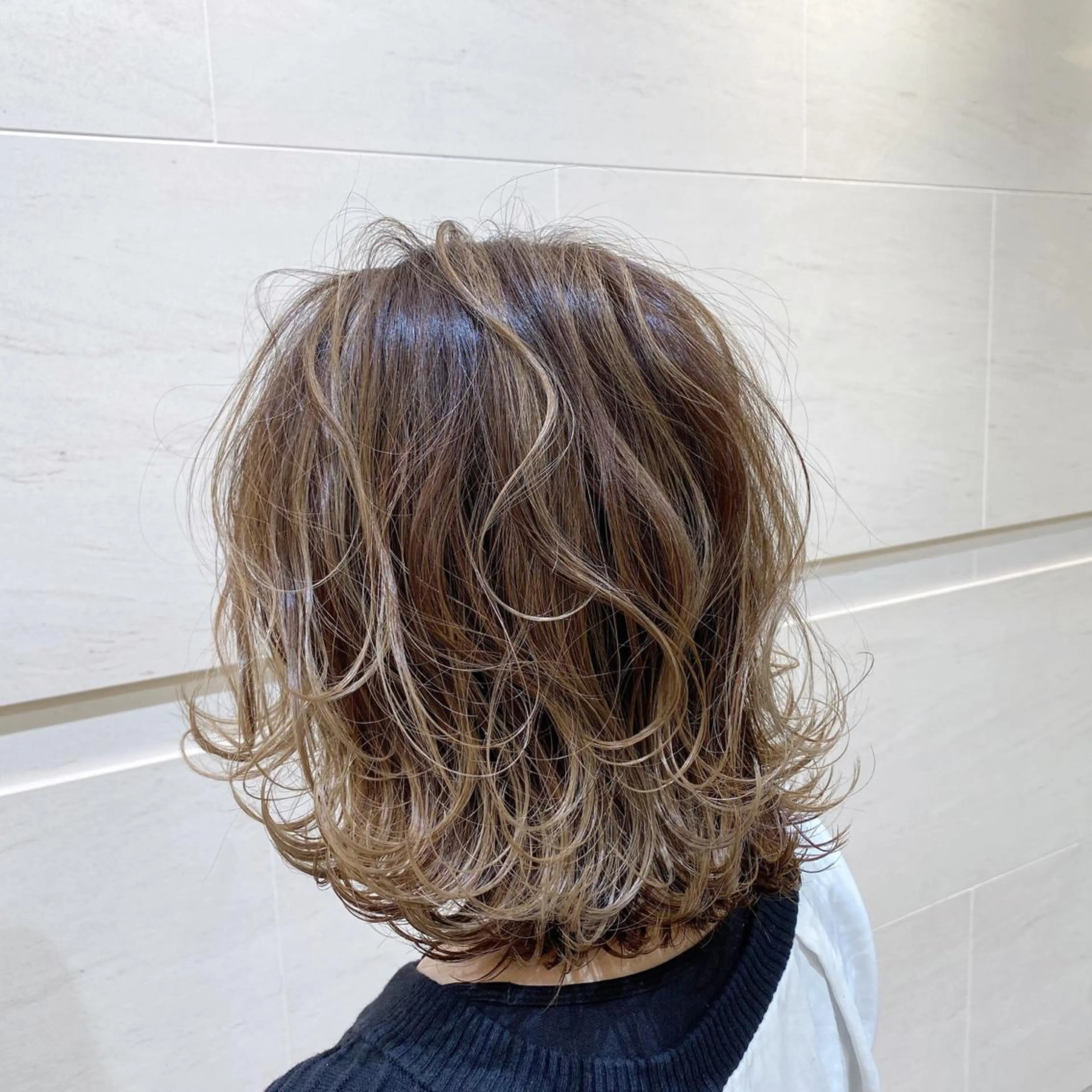 ミディアム カラー カット ヘアカラー 加古 皐月のヘアスタイル