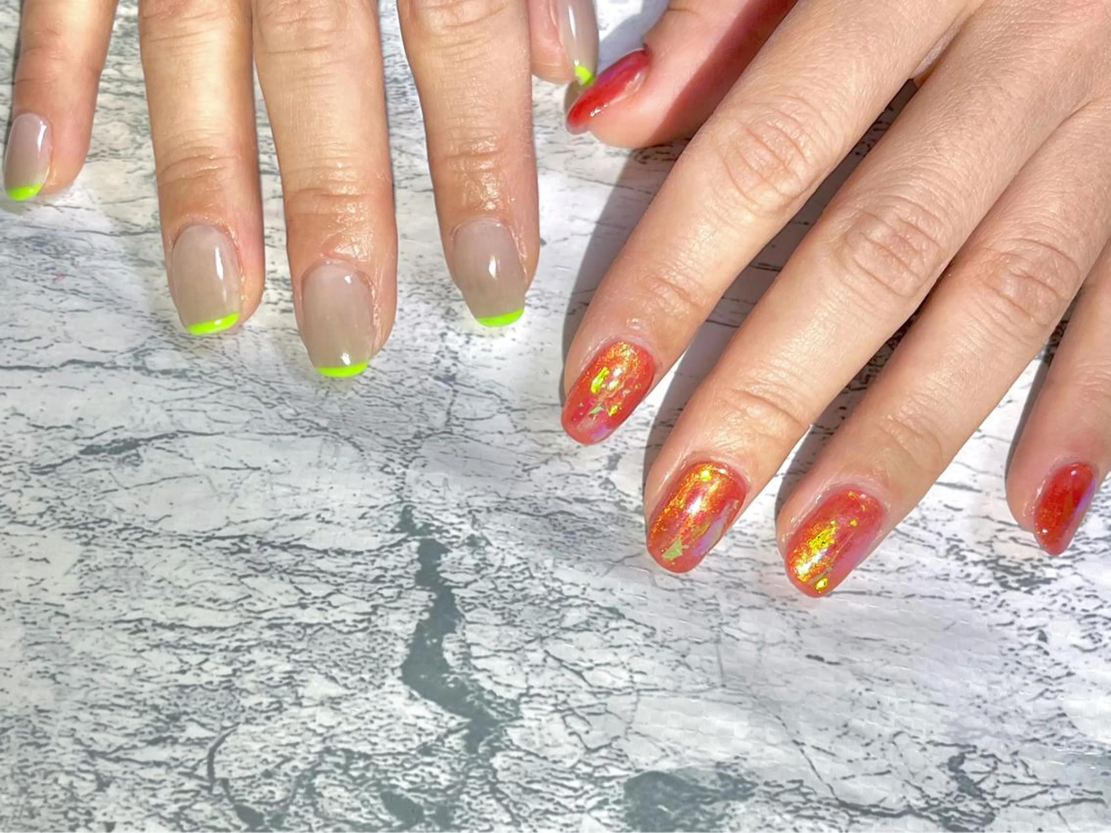 ネイル フットネイル ニュアンスネイル シンプルネイル 春ネイル 夏ネイル nail fufla ♡yamane♡のネイルデザイン