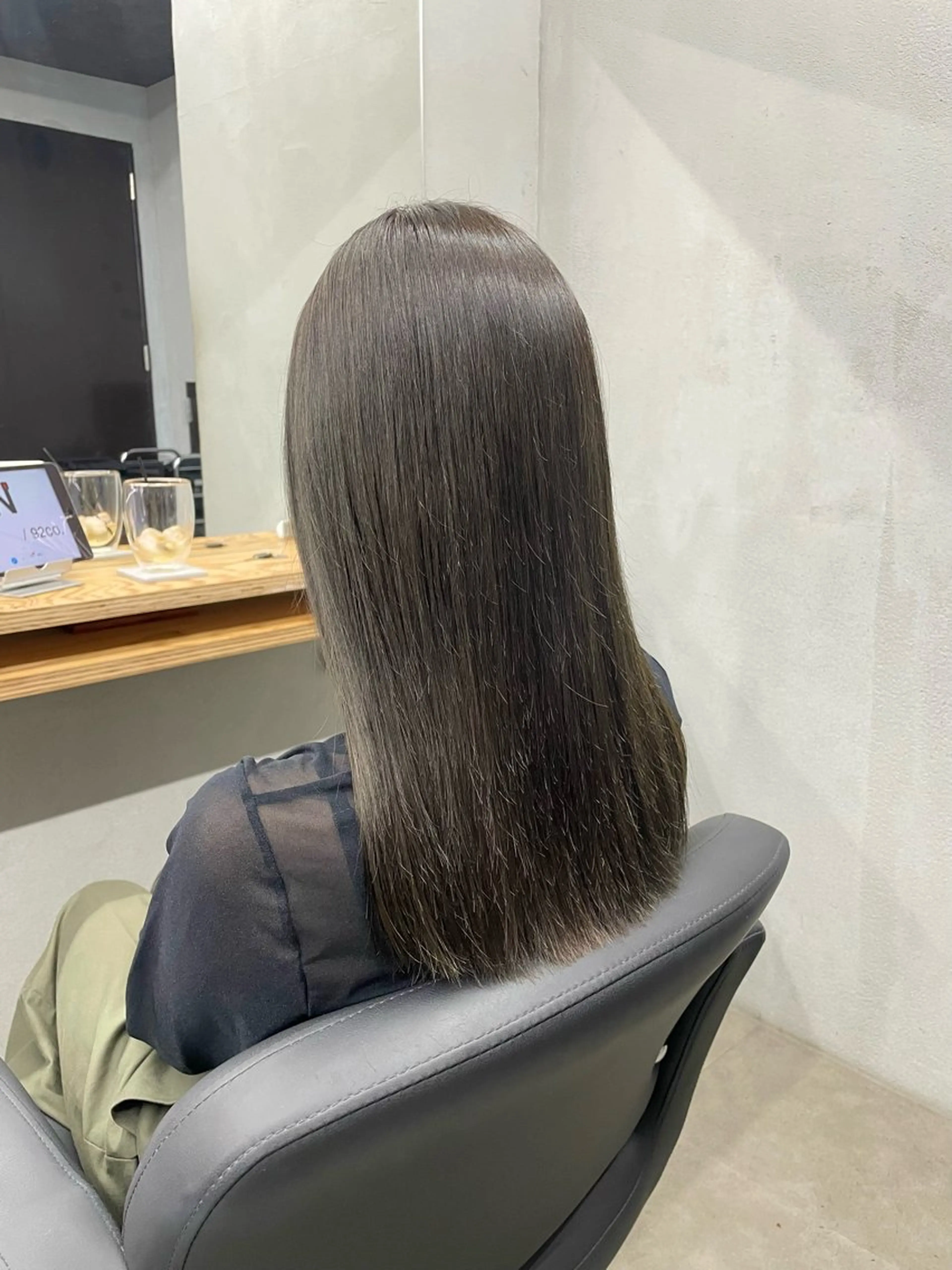 ロング カット ヘアカラー トリートメント ひより ／novusのヘアスタイル