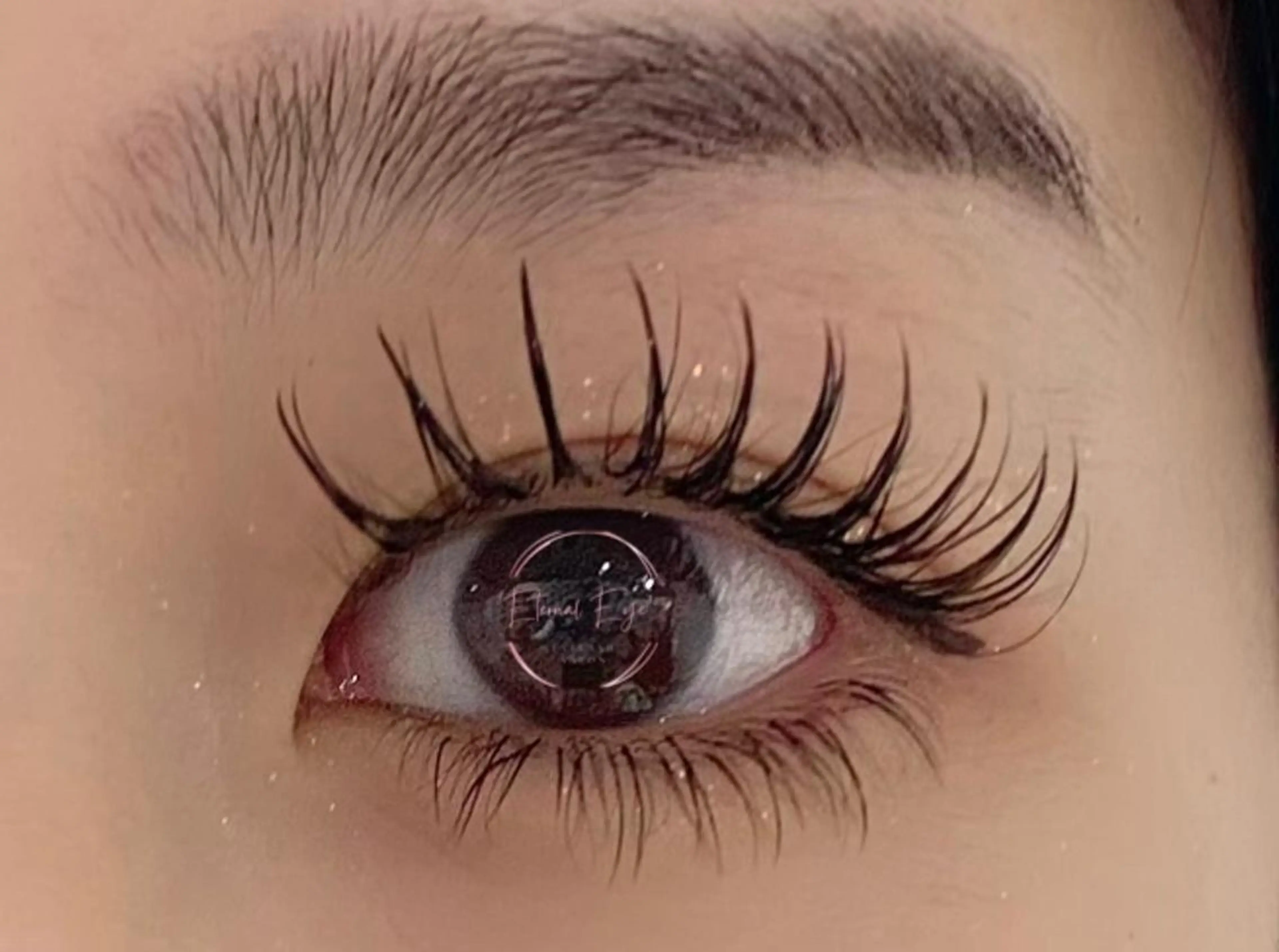 マツエク・マツパ 束感まつ毛 Dカール 💜Eternal Eye💜のマツエク・マツパデザイン